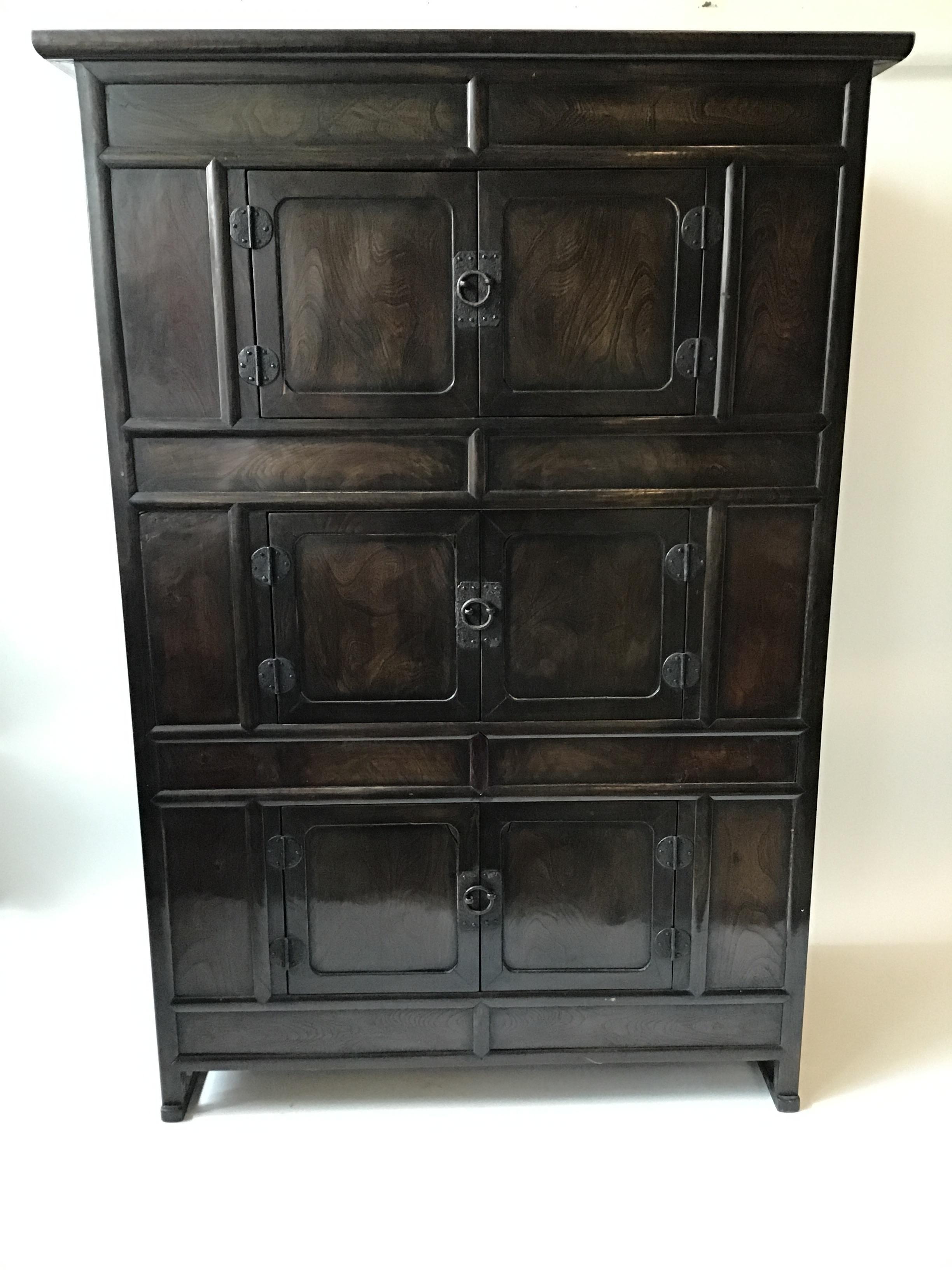 Mid-20th Century 1950s Tall Korean Chest For Sale