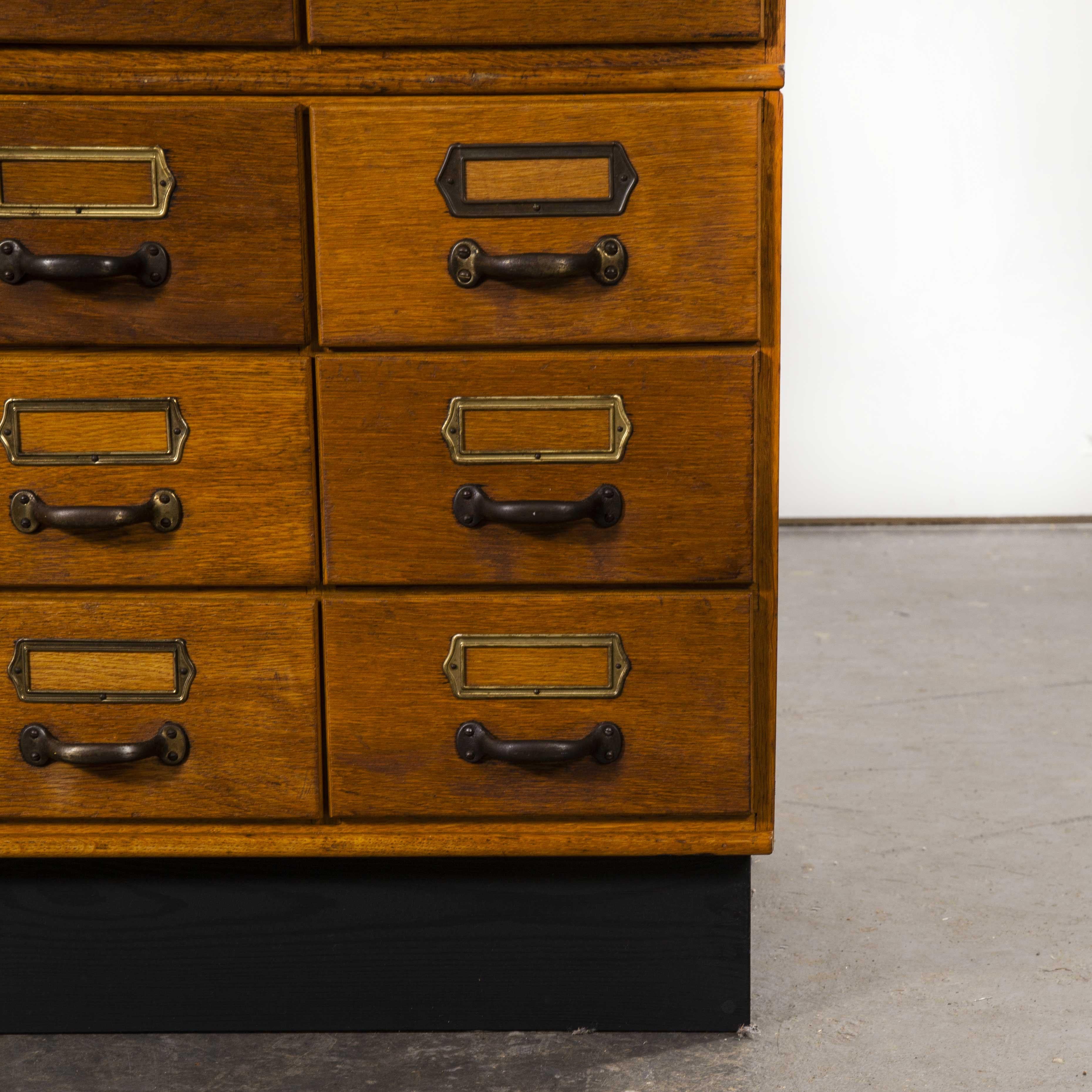 German 1950s Tall Multi Drawer Chest of Drawers, Storage Cabinet, Forty Eight Drawer