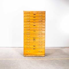 1950's Tall Multidrawer Engineers Cabinet - Fifteen Drawer