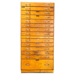 Armadio per ingegneri alto a più cassetti del 1950 - Quindici cassetti