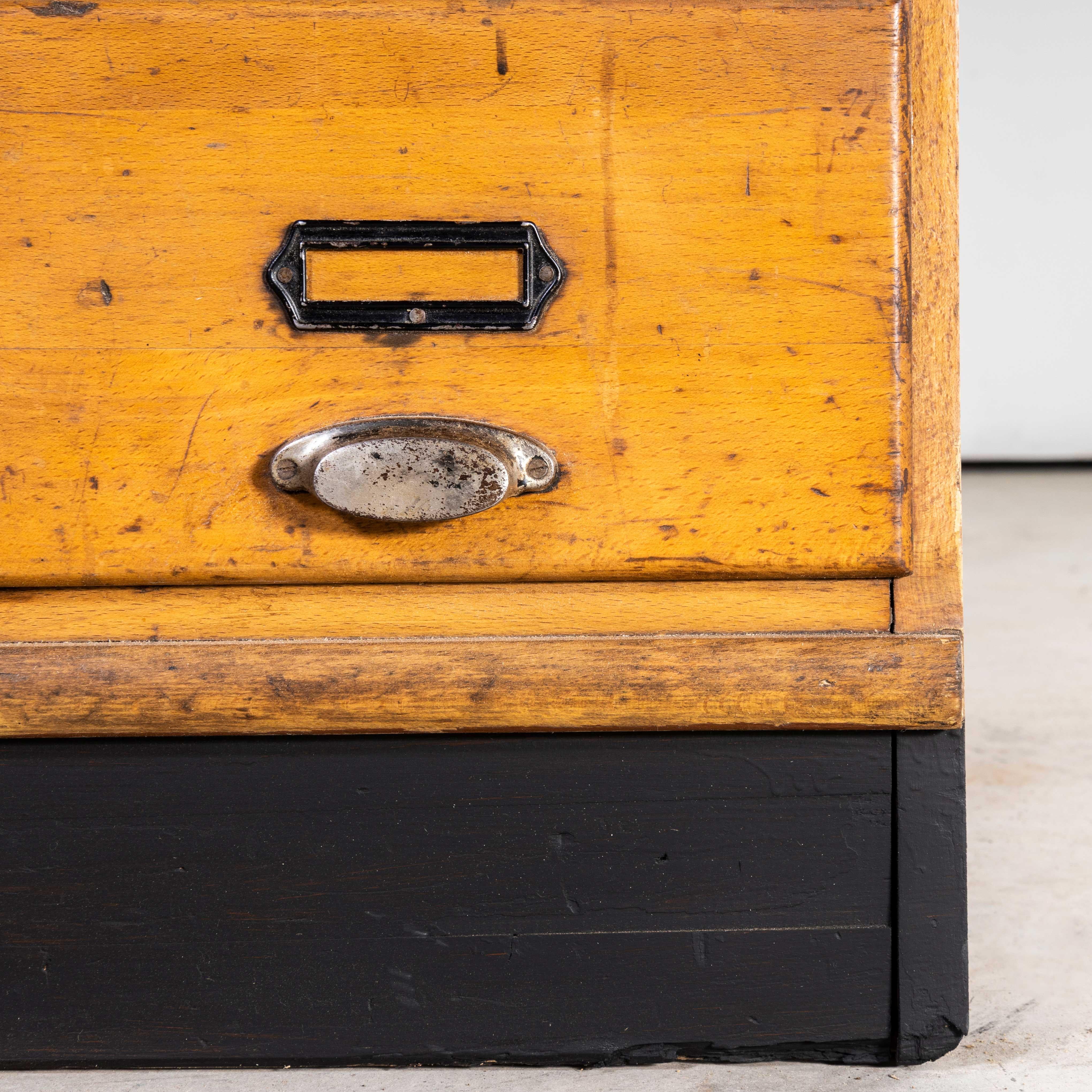 1950's Tall Printers Workshop Bank of Drawers, Forty Two Drawers 1