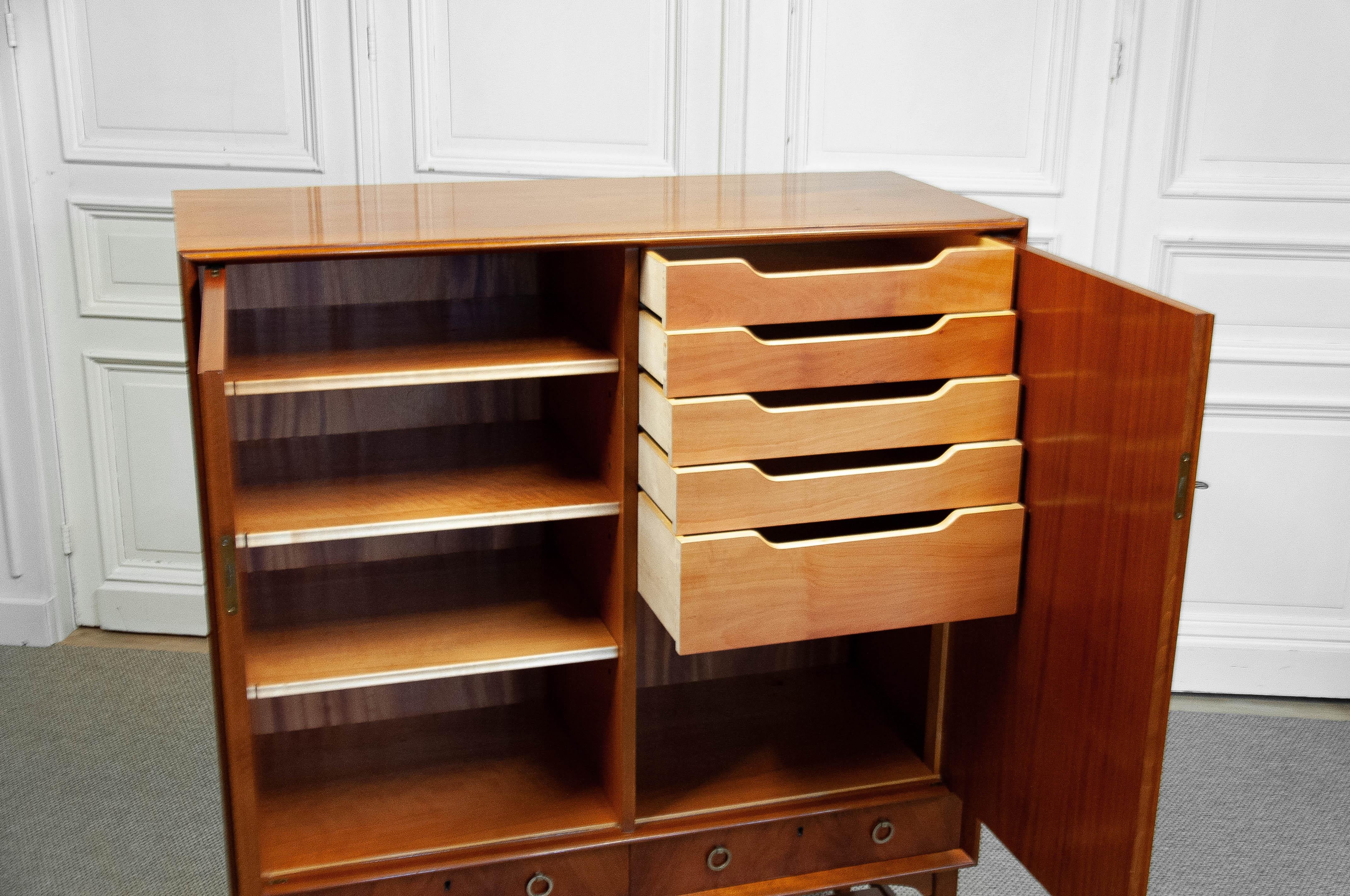 Mid-20th Century 1950s Tallboy Dresser by Holmström Johansson, Sweden For Sale