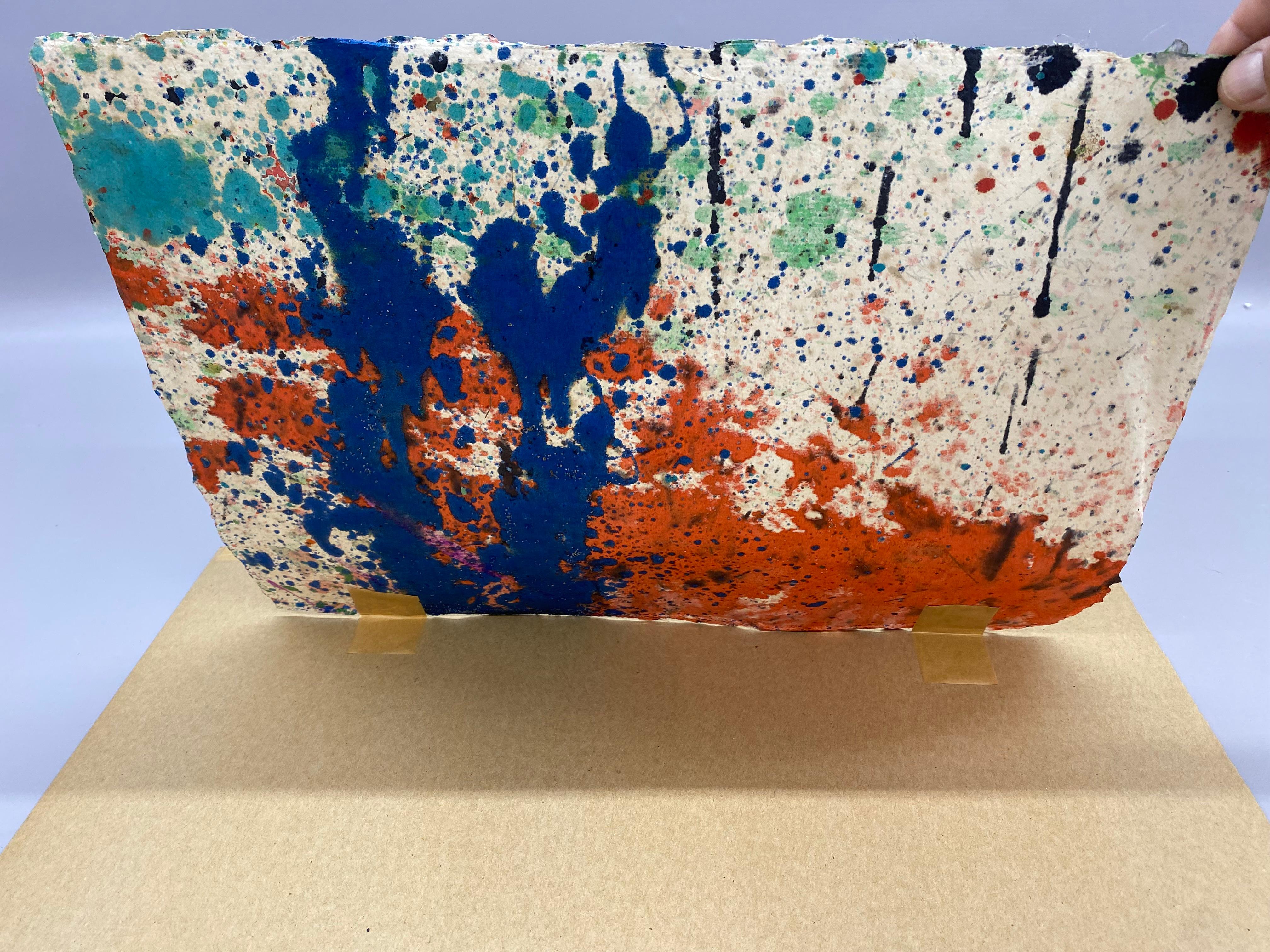 Peinture abstraite à base de gouttes et d'éclaboussures de Taro Yamamoto des années 1950 en vente 8