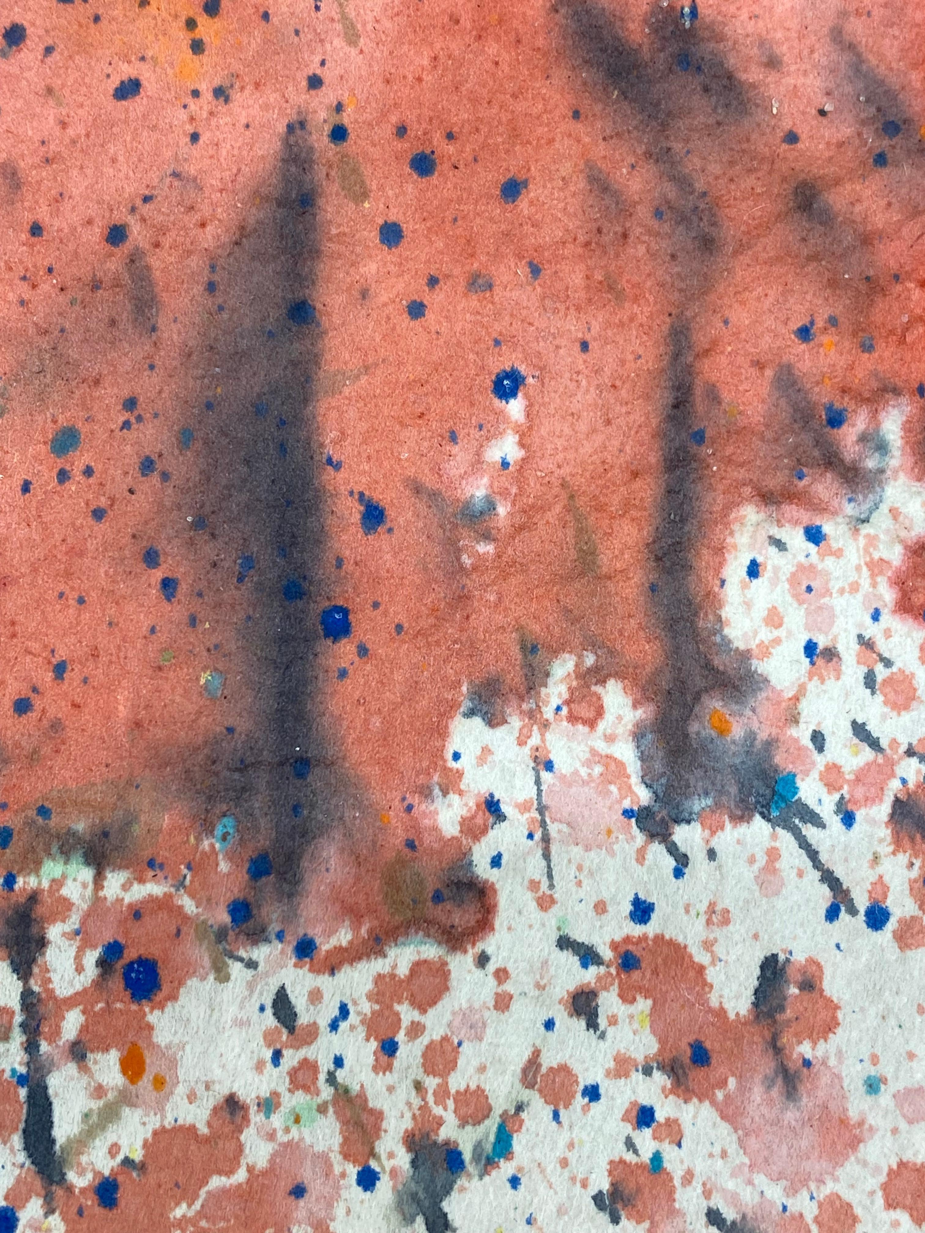 Milieu du XXe siècle Peinture abstraite à base de gouttes et d'éclaboussures de Taro Yamamoto des années 1950 en vente