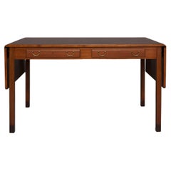 Vintage 1950s Teak and Beech Desk by David Rosen