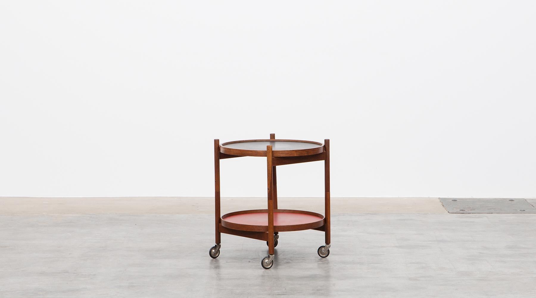 1950s Teak and Laminate Serving Cart by Hans Bolling 4