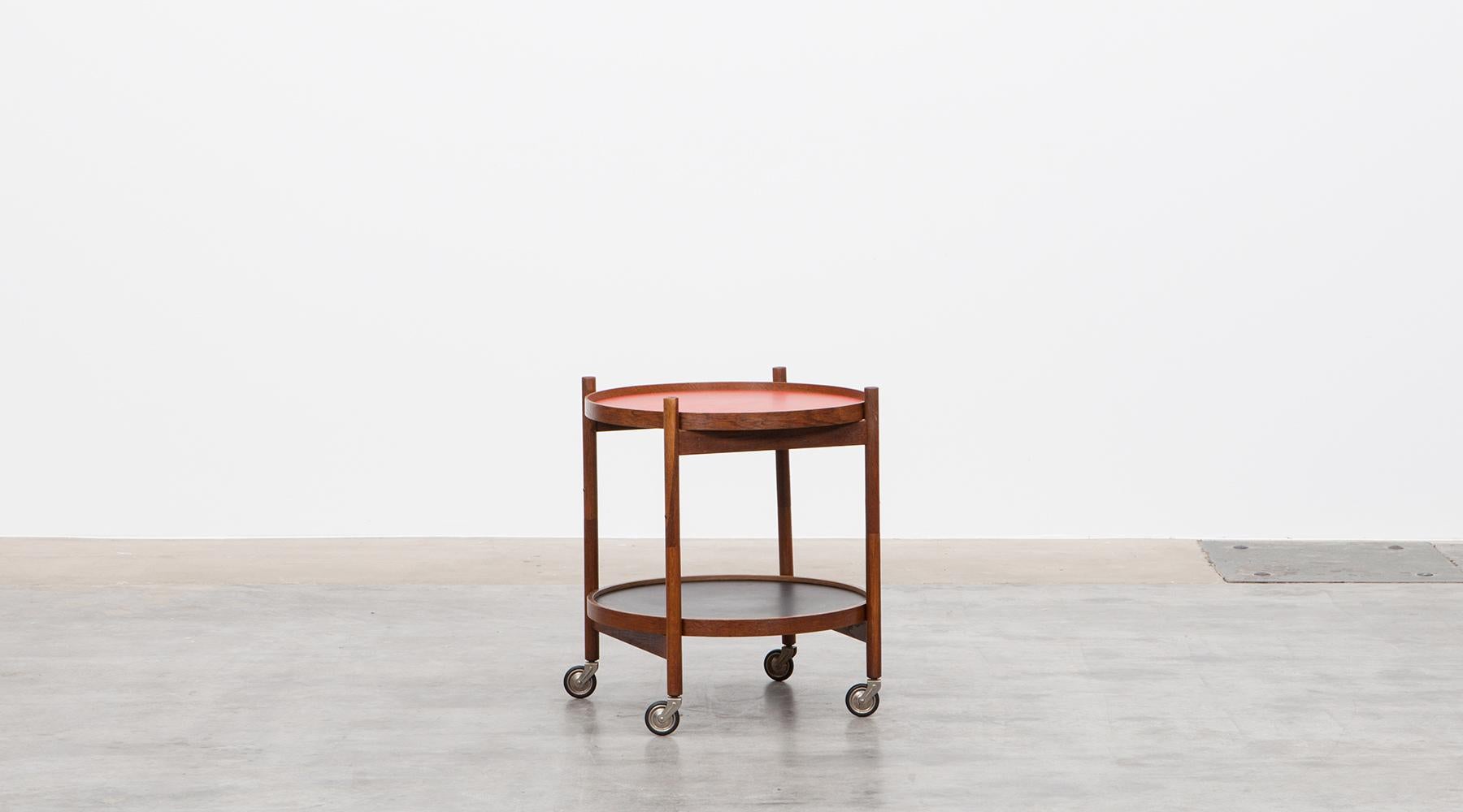 1950s Teak and Laminate Serving Cart by Hans Bolling 1