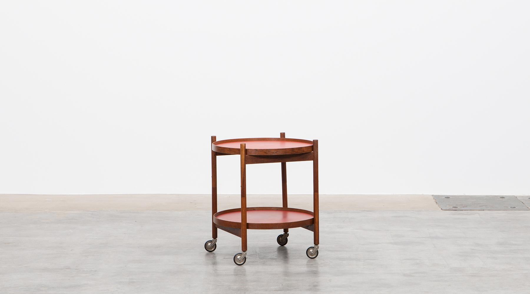 1950s Teak and Laminate Serving Cart by Hans Bolling 2