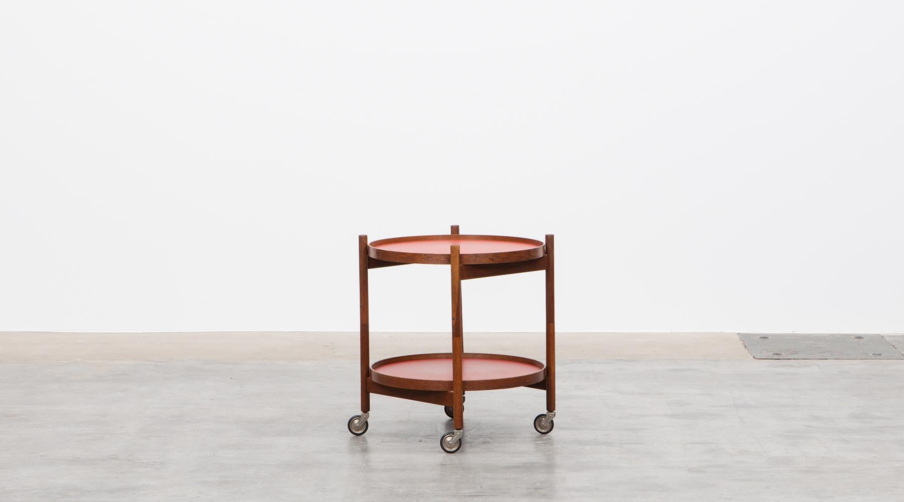 1950s Teak and Laminate Serving Cart by Hans Bolling 3
