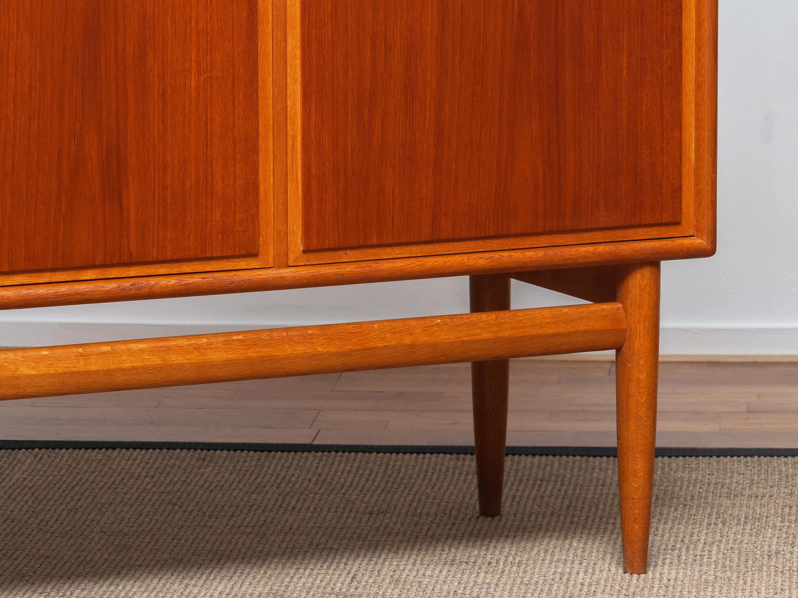 1950s, Teak and Oak Buffet Cabinet/ Credenzas by Bertil Fridhagen for Bodafors 3