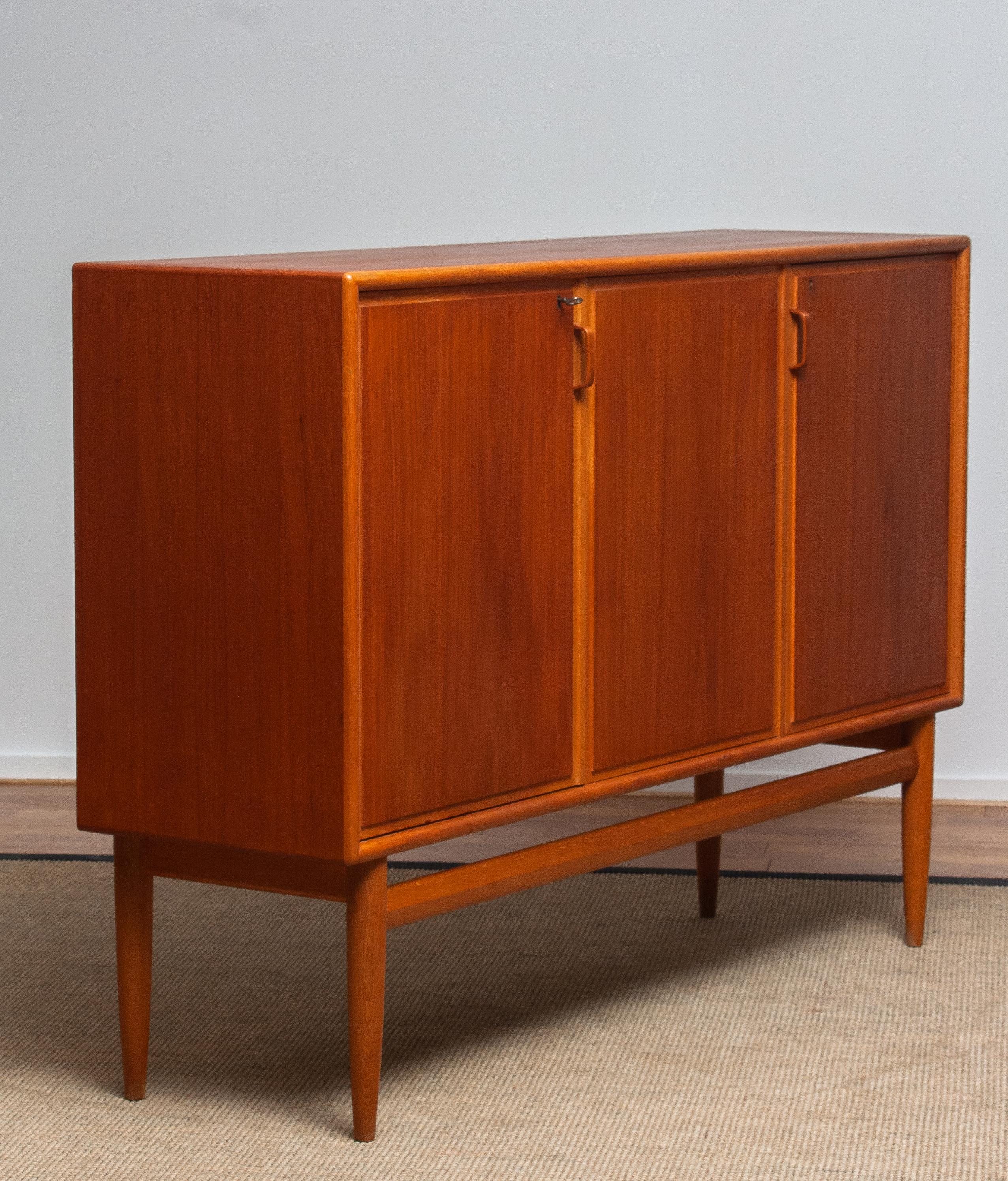 1950s, Teak and Oak Buffet Cabinet/ Credenzas by Bertil Fridhagen for Bodafors 9