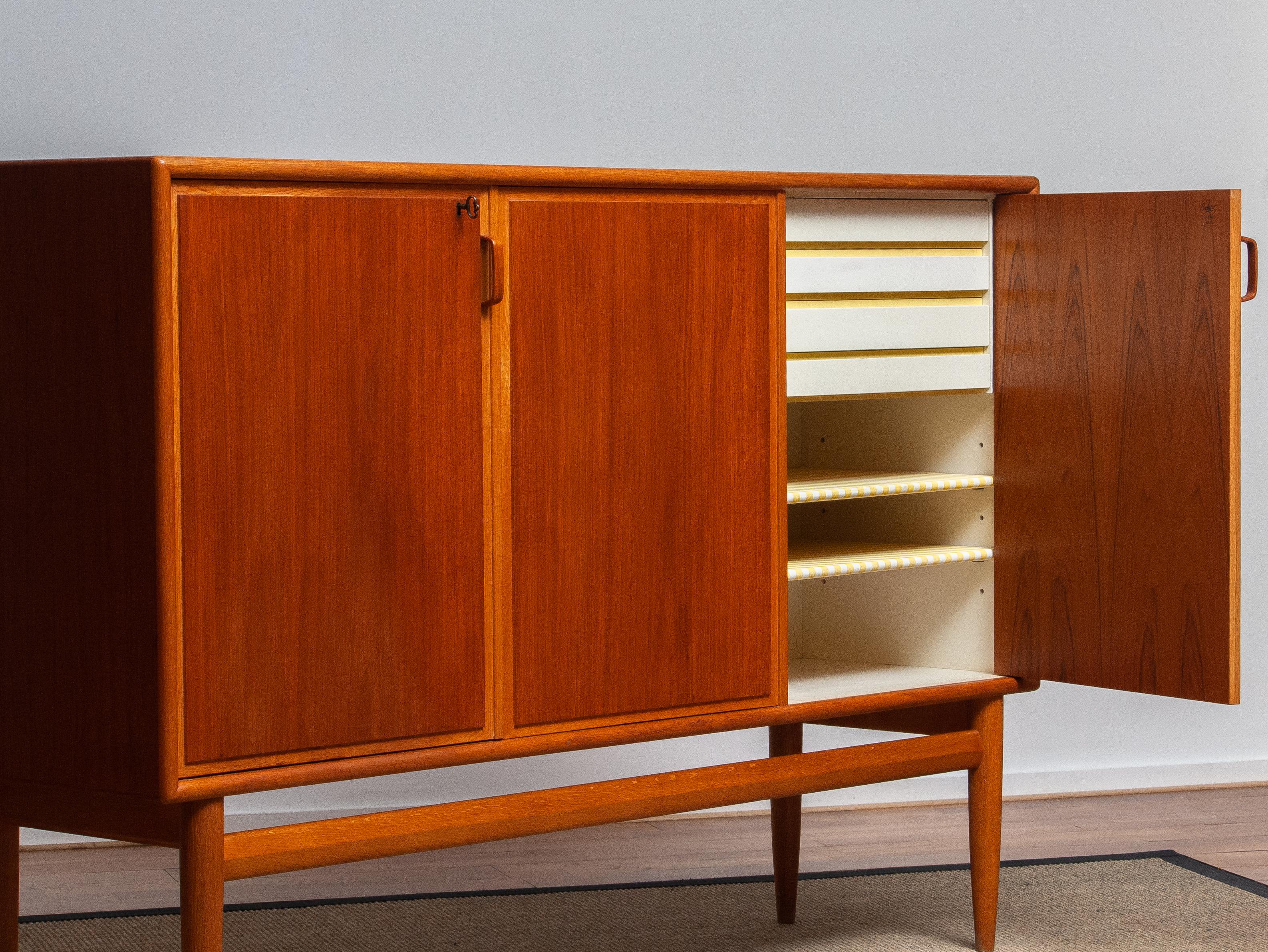 Mid-Century Modern 1950s, Teak and Oak Buffet Cabinet/ Credenzas by Bertil Fridhagen for Bodafors