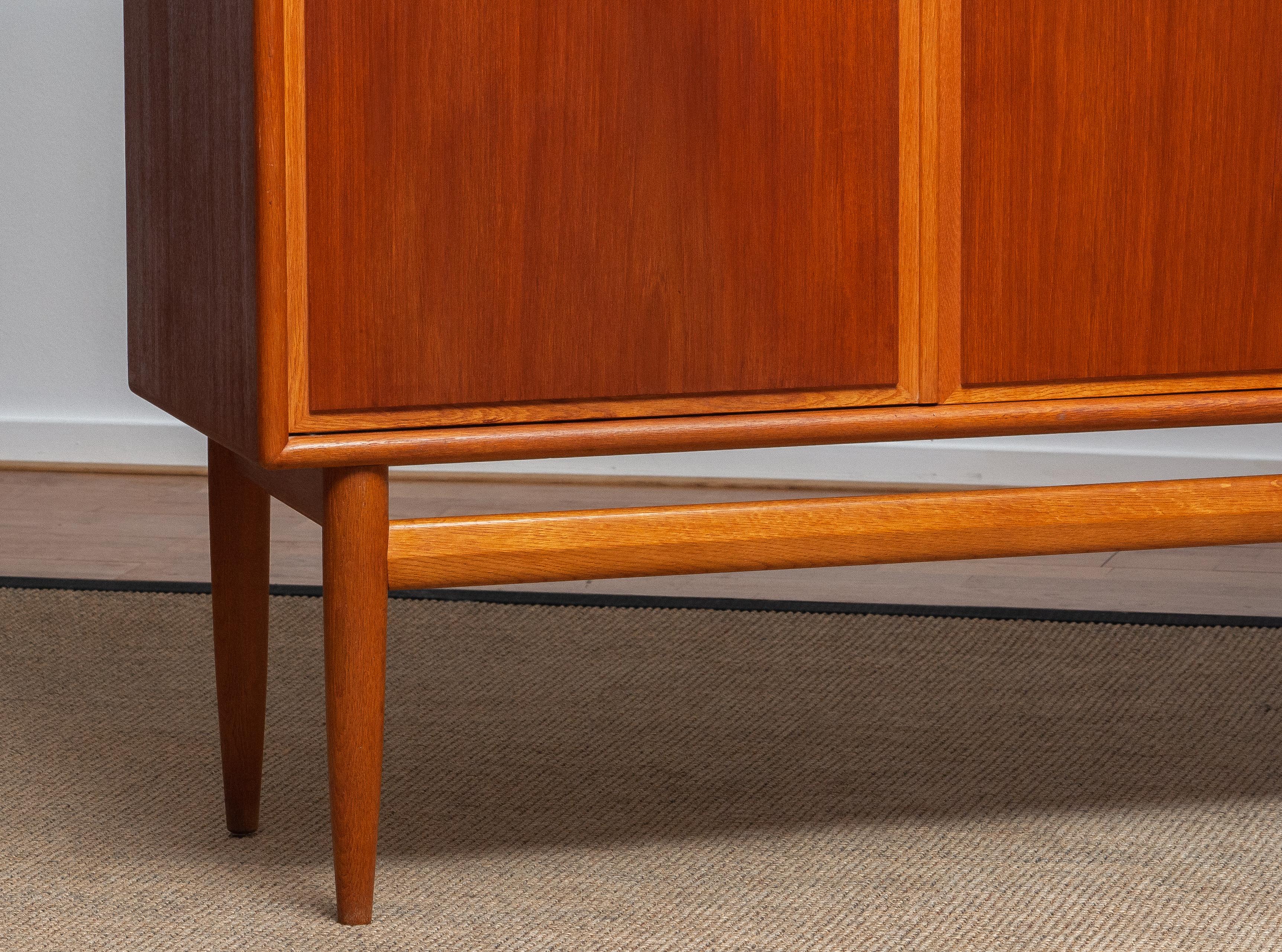 Mid-20th Century 1950s, Teak and Oak Buffet Cabinet/ Credenzas by Bertil Fridhagen for Bodafors