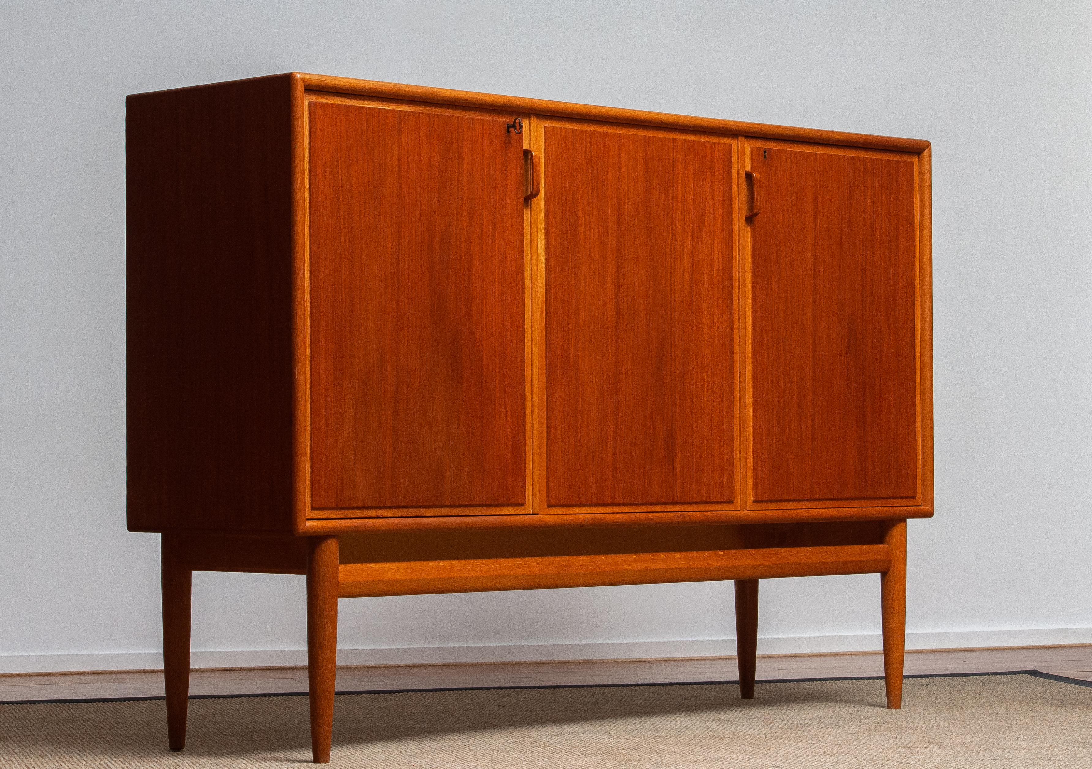 1950s, Teak and Oak Buffet Cabinet/ Credenzas by Bertil Fridhagen for Bodafors 1