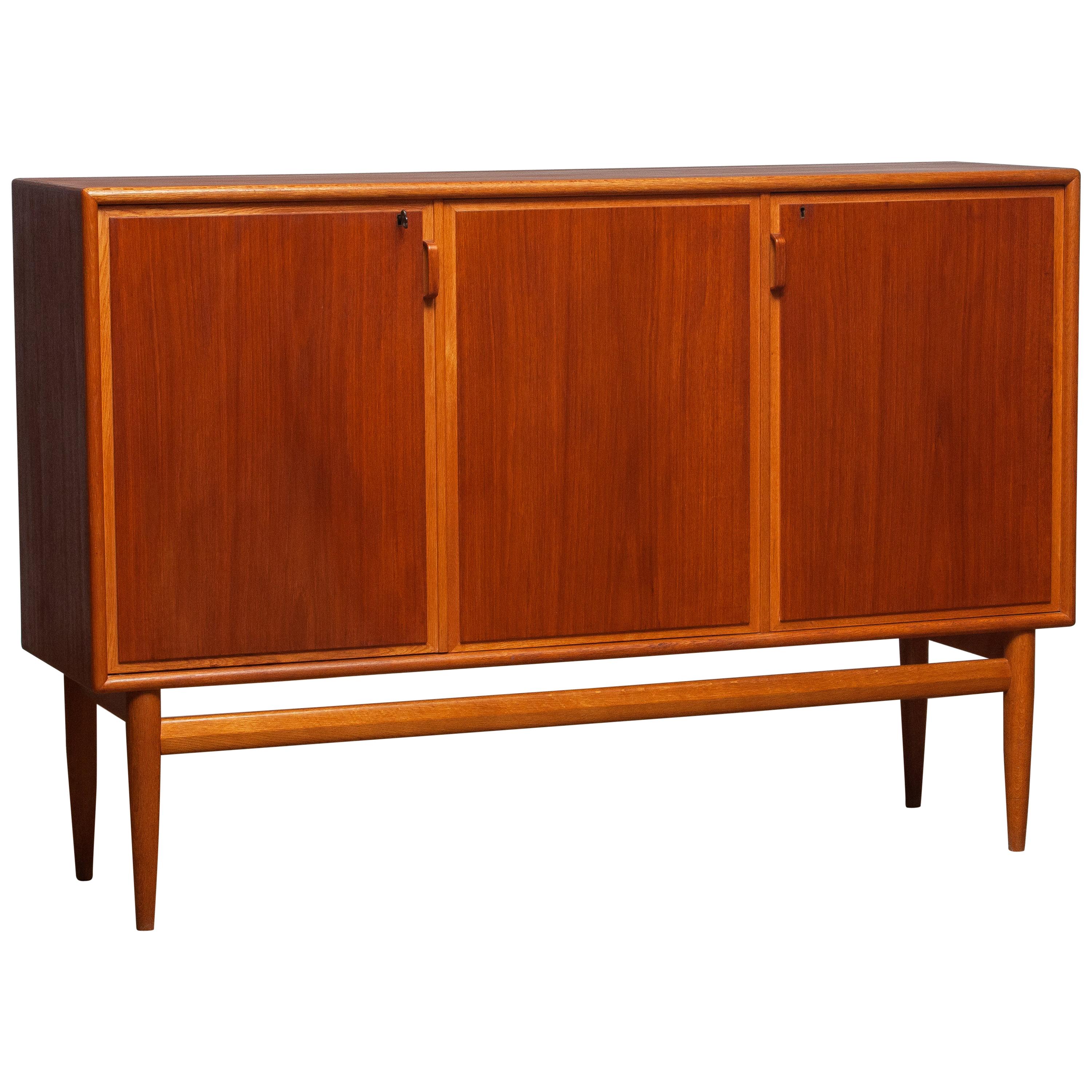1950s, Teak and Oak Buffet Credenzas by Bertil Fridhagen for