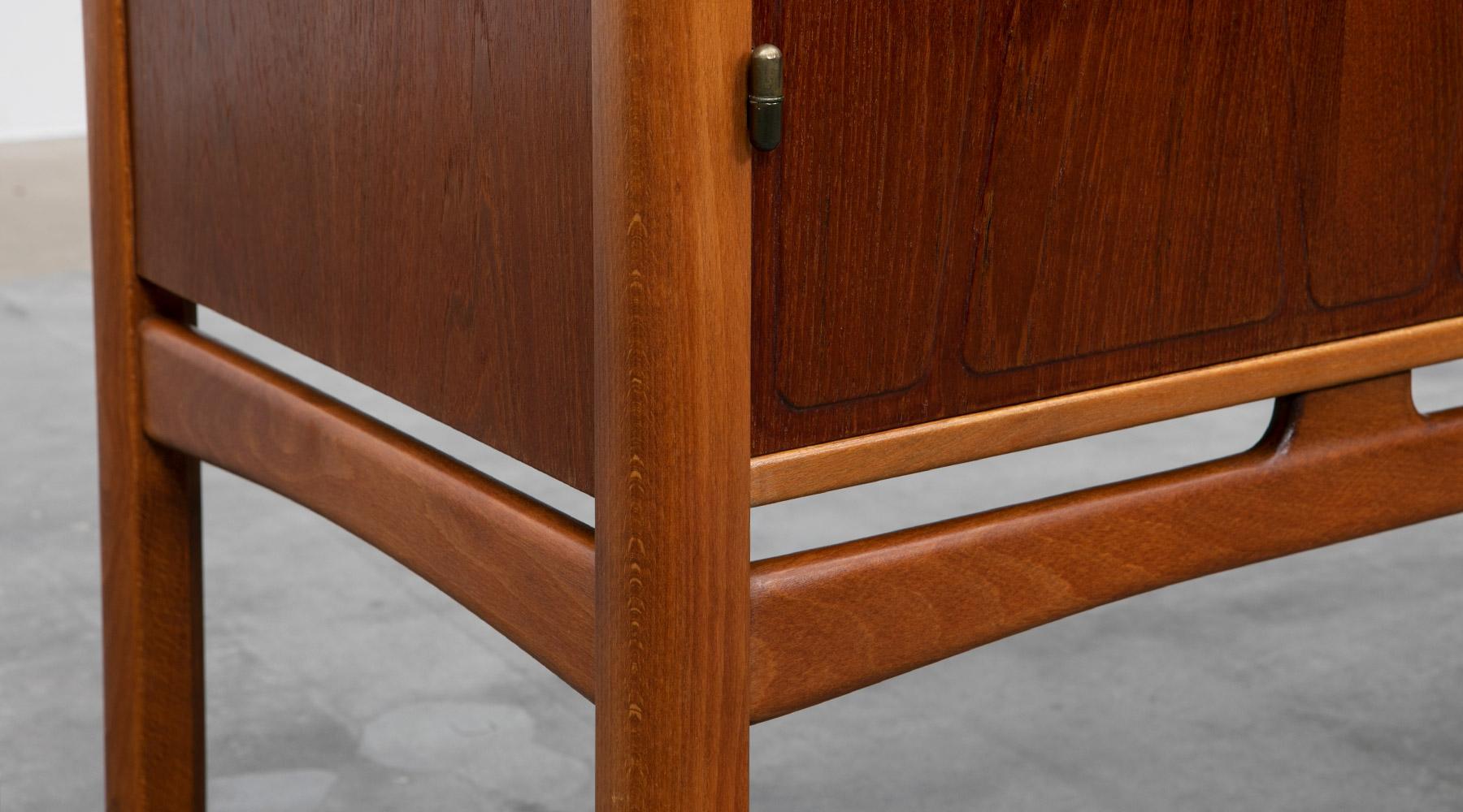 1950s Teak and Oak Frame Highboard by Yngve Ekström 2
