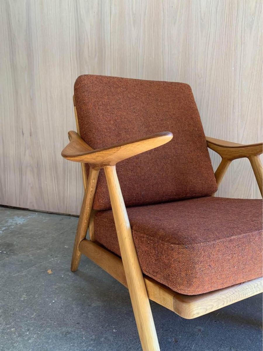 Mid-20th Century 1950s Teak and Oak Lounge Chair by Arne Hovmand-Olsen
