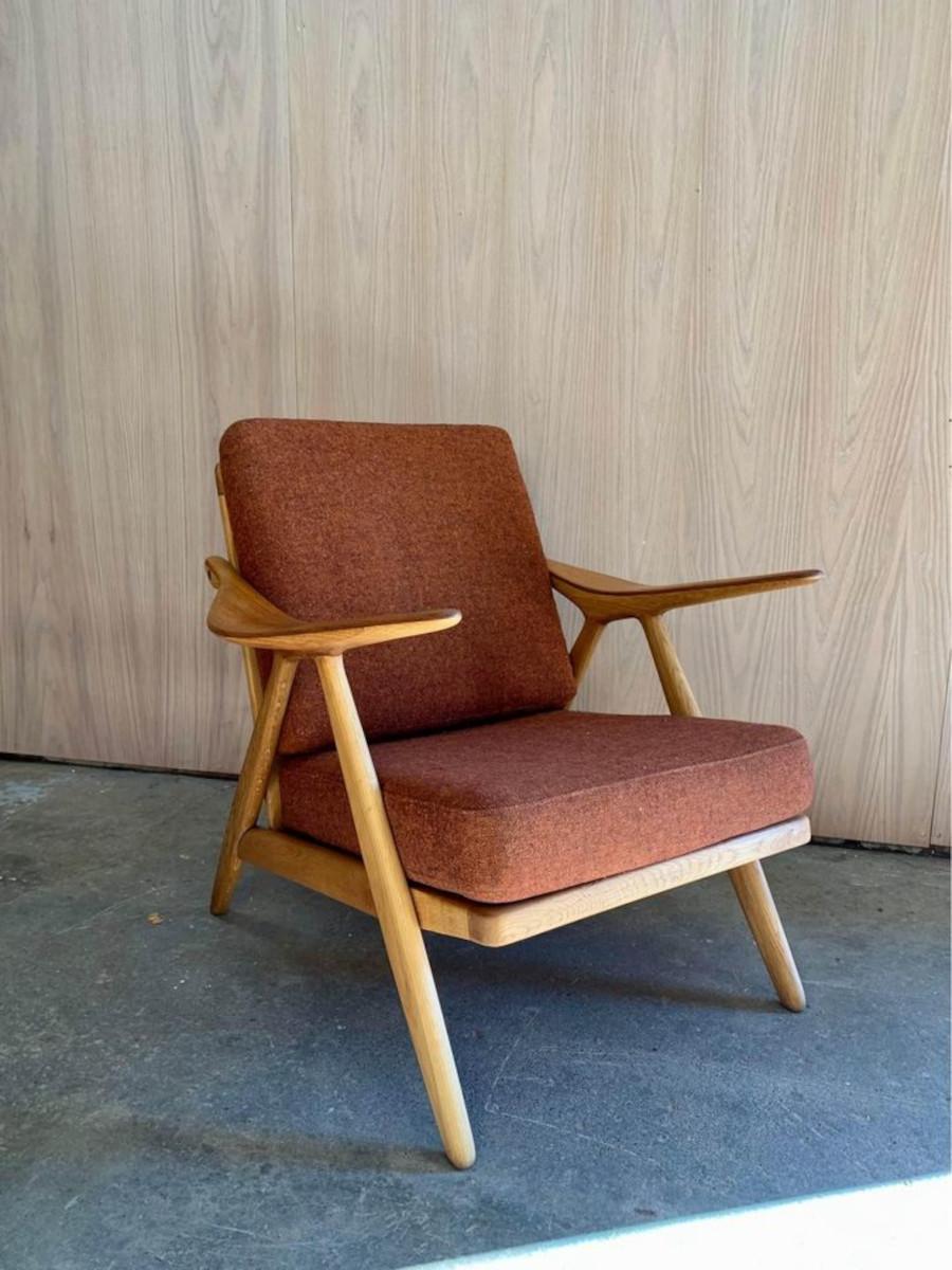 1950s Teak and Oak Lounge Chair by Arne Hovmand-Olsen 1
