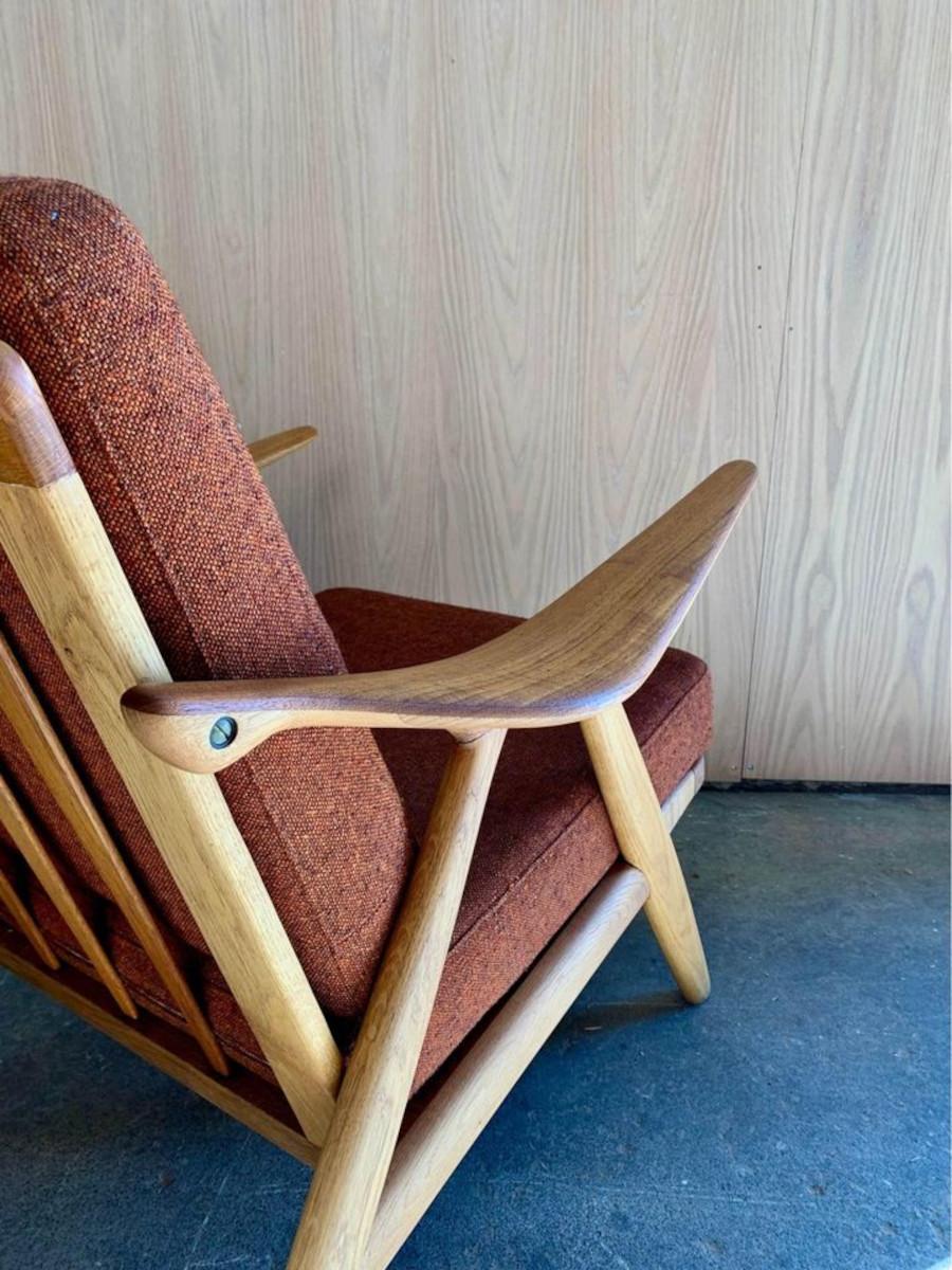 1950s Teak and Oak Lounge Chair by Arne Hovmand-Olsen 2