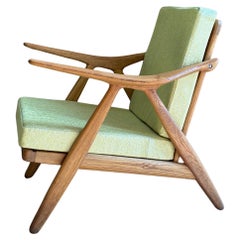 Chaise longue en teck et chêne des années 1950 par Arne Hovmand-Olsen