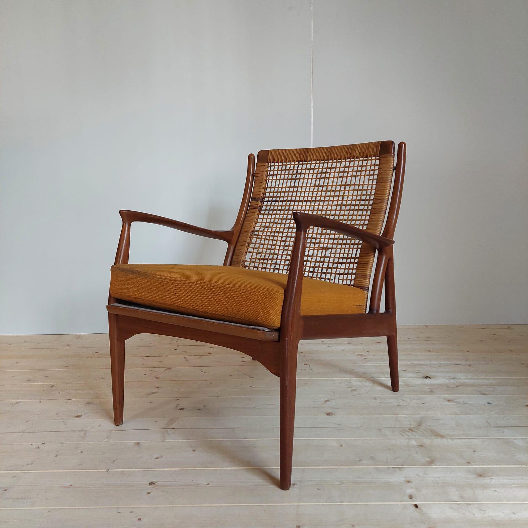 1950s Teak armchair by Erik Andersen and Palle Pedersen for Horsnaes Møbler In condizioni ottime in vendita a Torino, IT