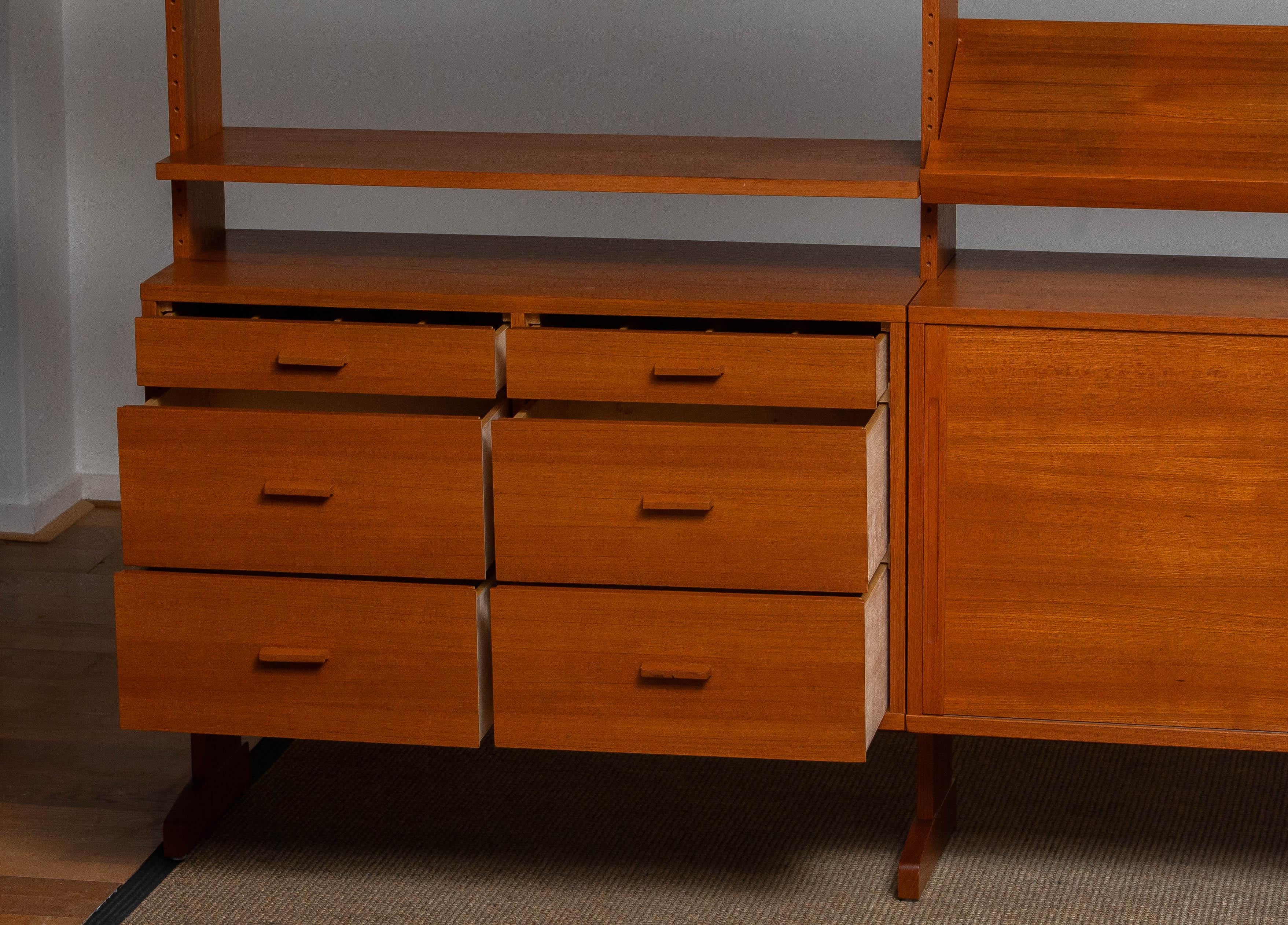 1950s Teak Bookcase/Shelf System Model 