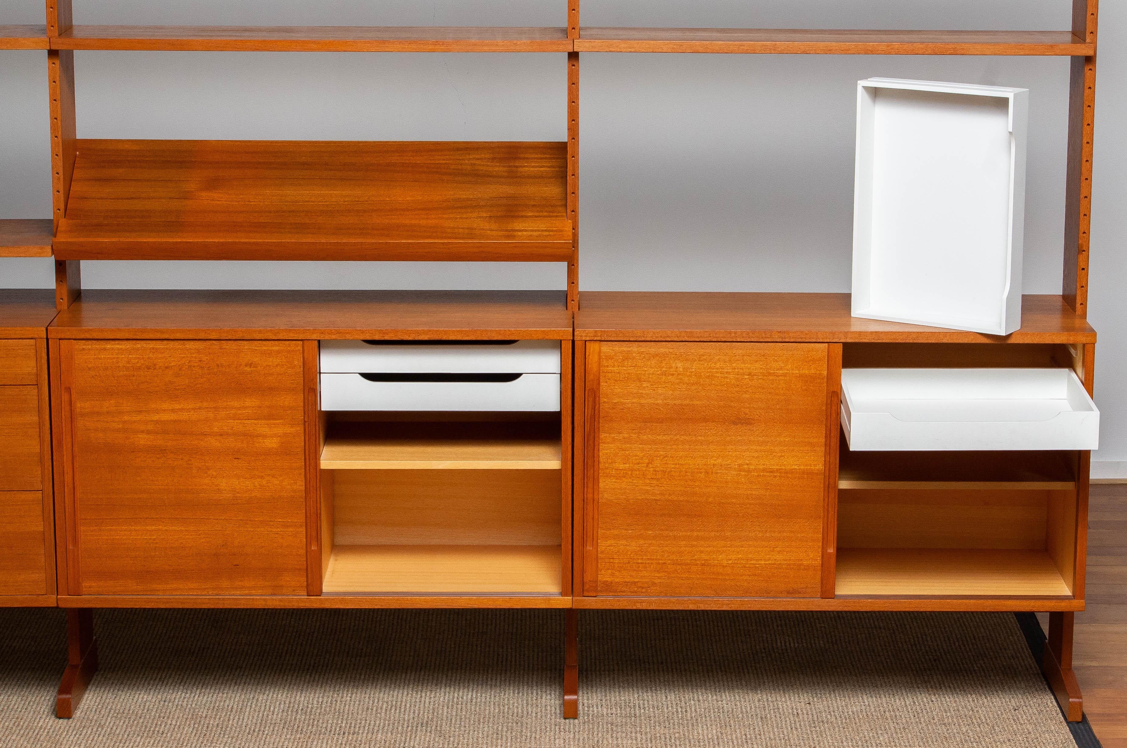 1950s Teak Bookcase/Shelf System Model 