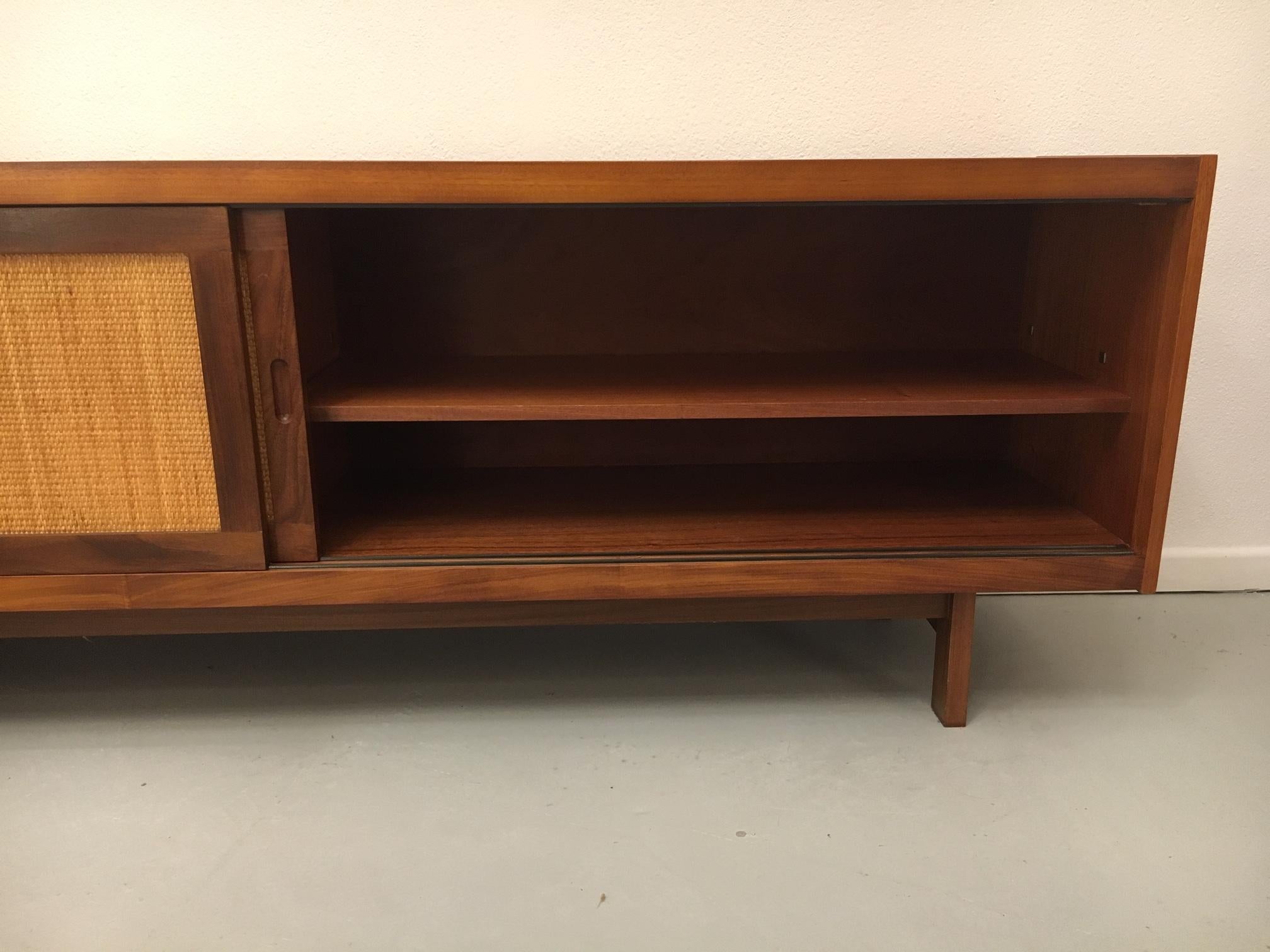 1950s Teak and Cane Sideboard in the Style of Hans Wegner 6