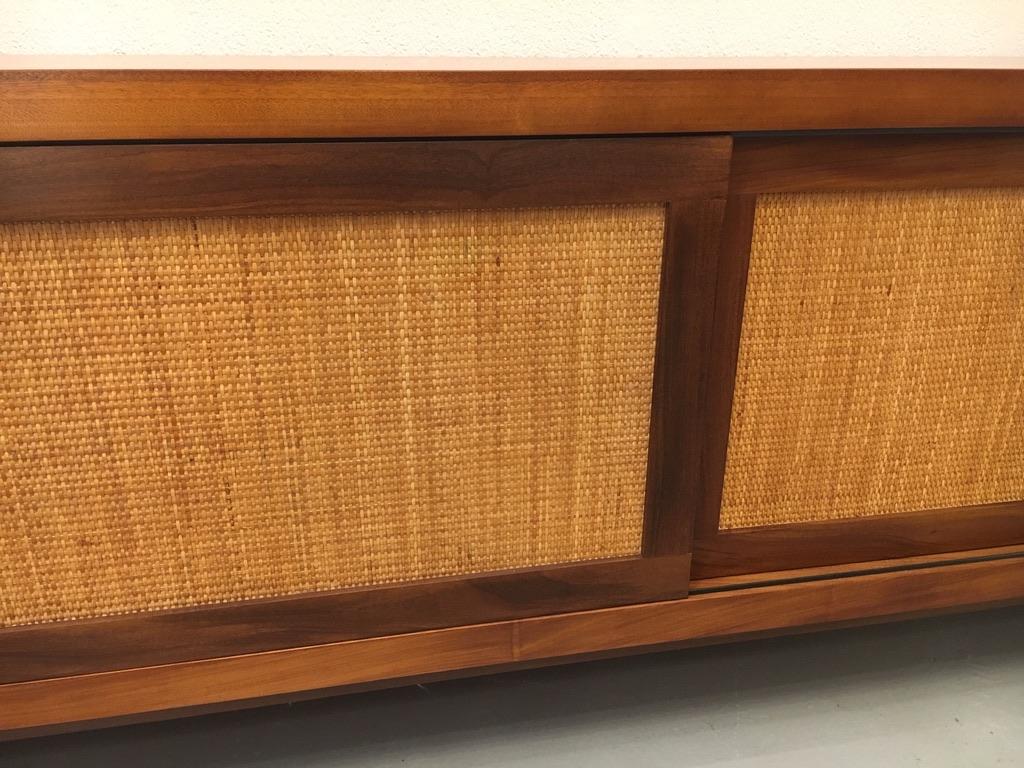 1950s Teak and Cane Sideboard in the Style of Hans Wegner 1