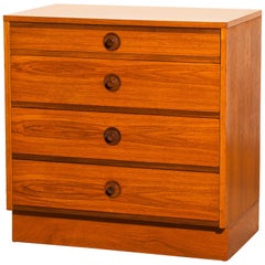 1950s, Teak Chest of Drawers by Børge Mogensen