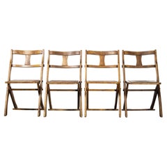 1950's Teak Folding Chairs by Drifter, Set of Four