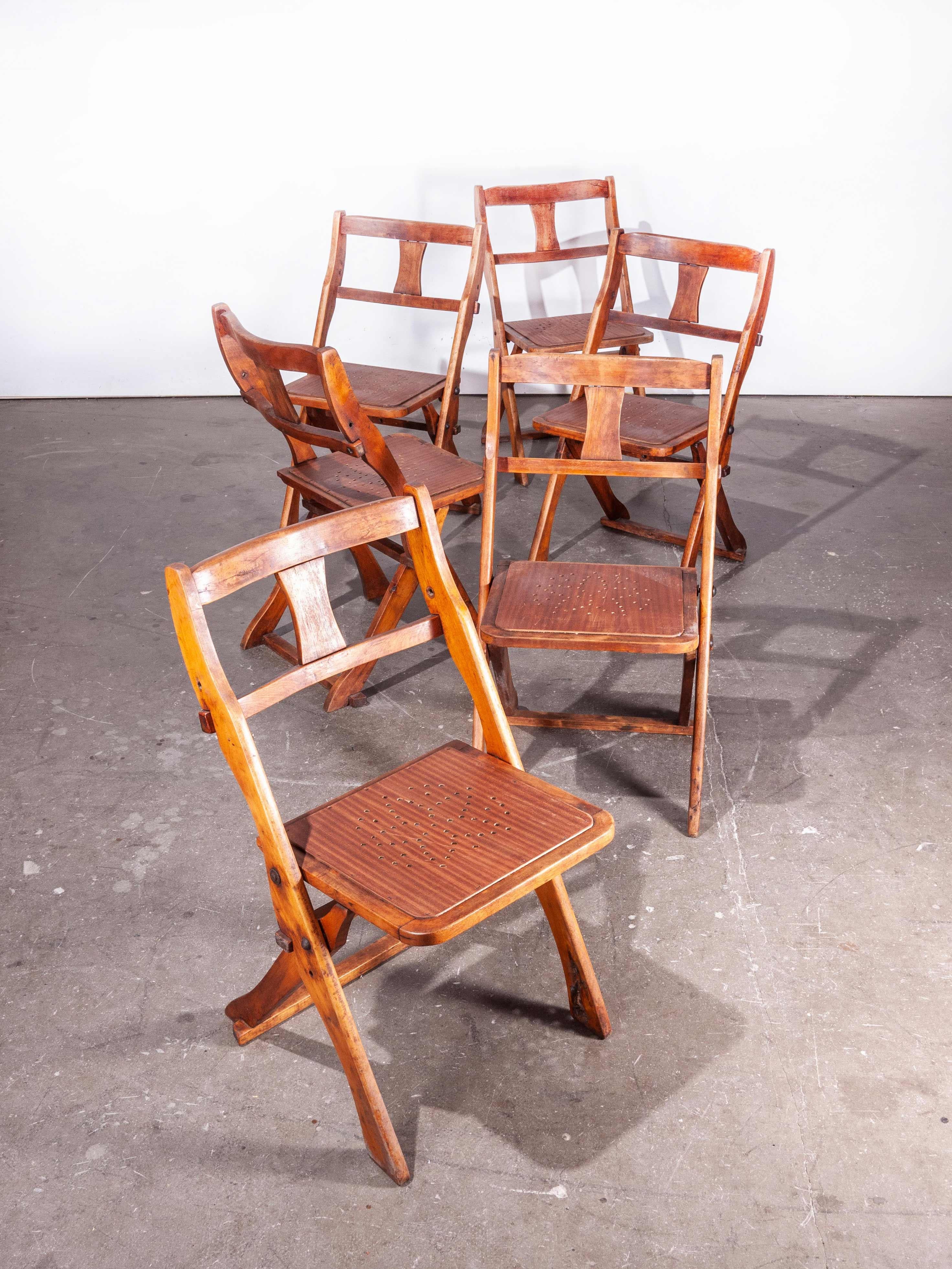 1950s Teak Folding Chairs by Drifter, Set of Six 5