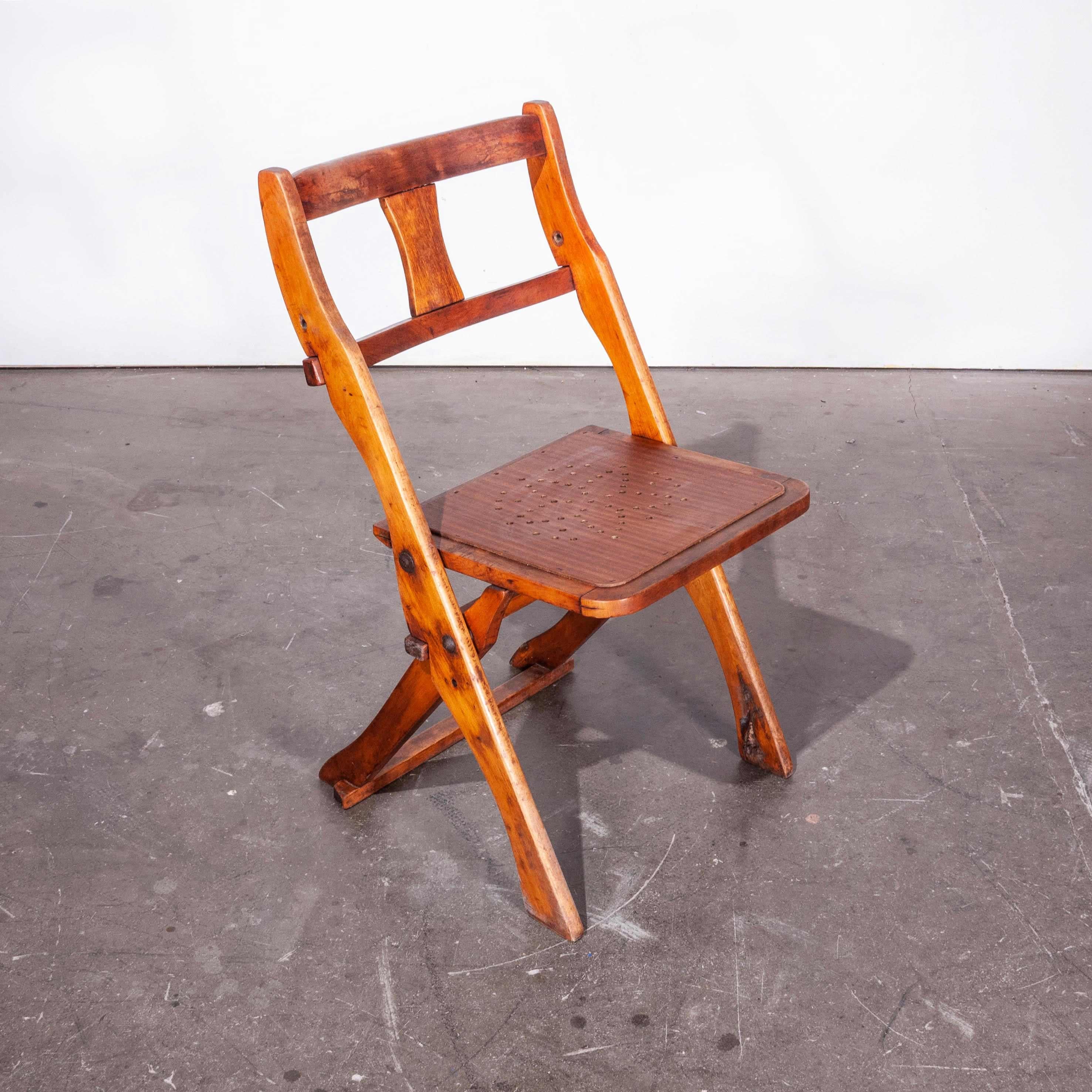 Mid-20th Century 1950s Teak Folding Chairs by Drifter, Set of Six