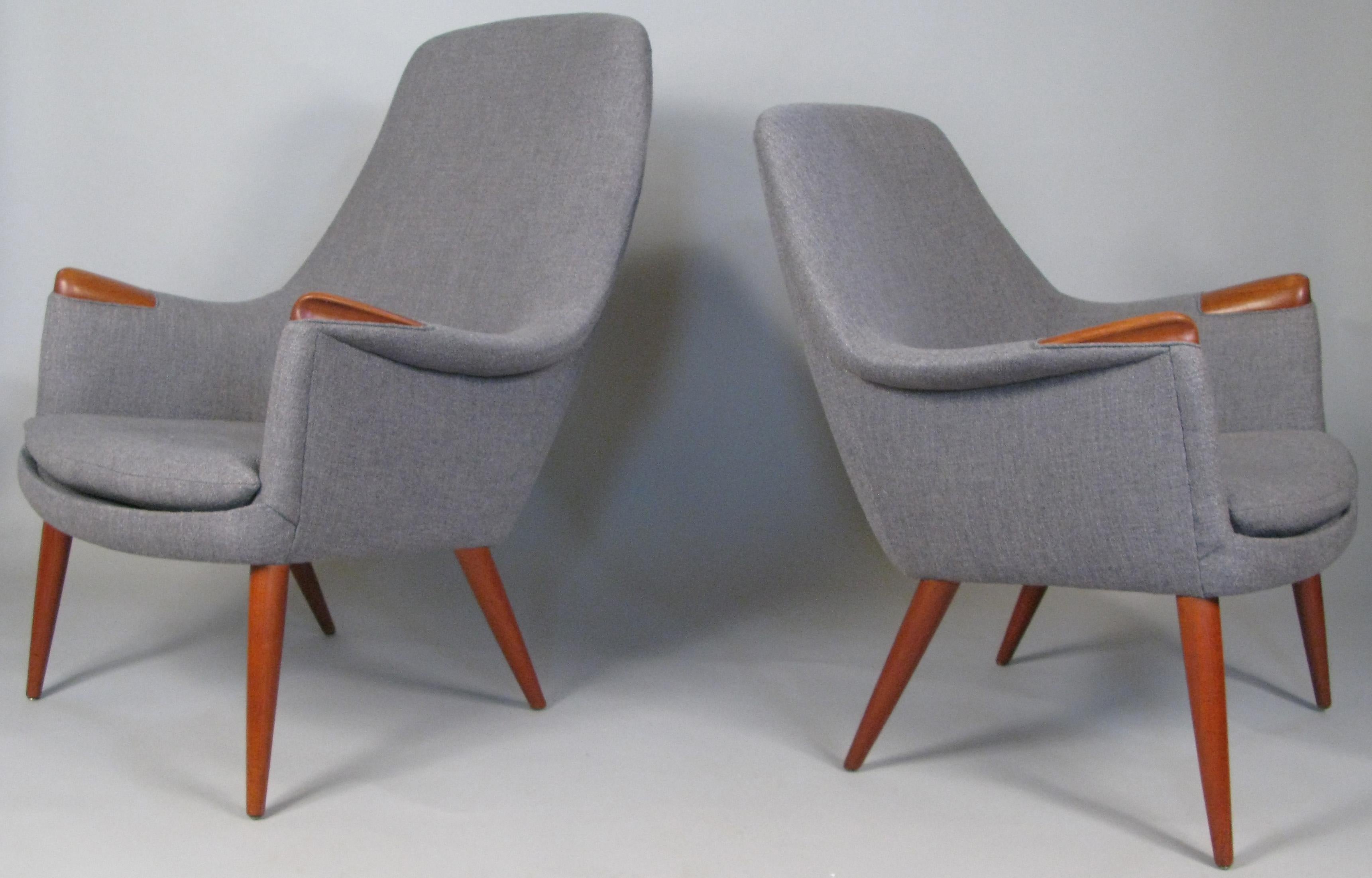 Norwegian 1950s Teak Lounge Chair by Gerhard Berg