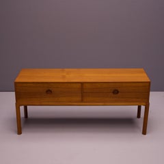 1950s Teak Low Dresser Window Cabinet Nº 394 Kai Kristiansen Aksel Kjersgaard