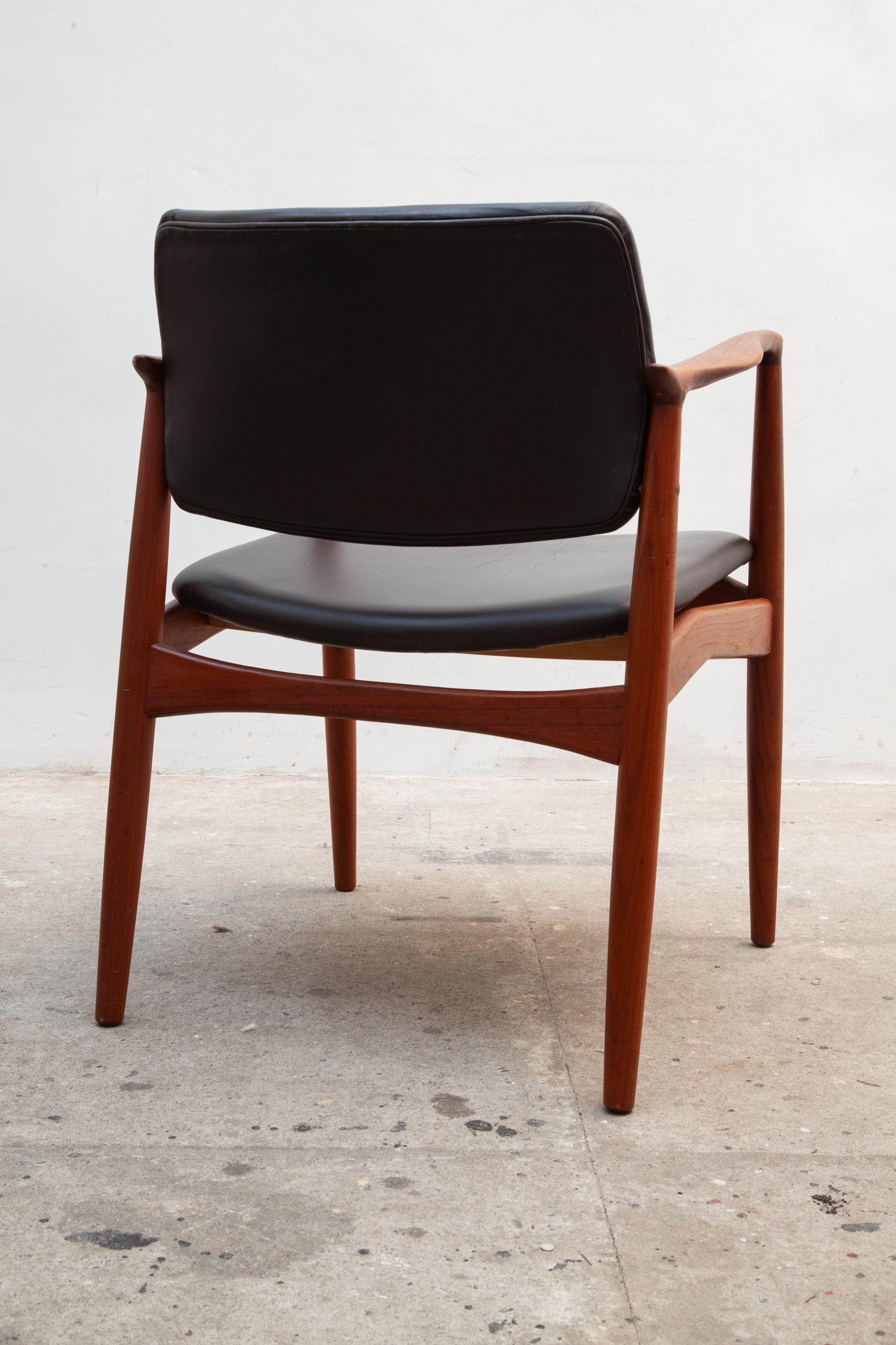 Scandinavian Modern 1950s Teak Side Chair by Arne Vodder for Sibast, Denmark