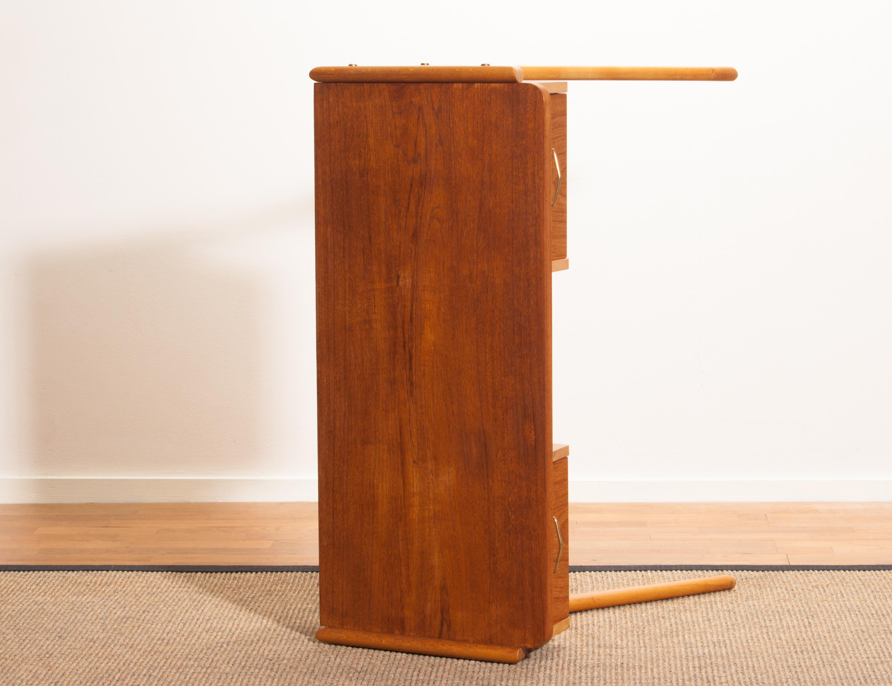 1950s, Teak Swedish Vanity or Ladies Desk 3