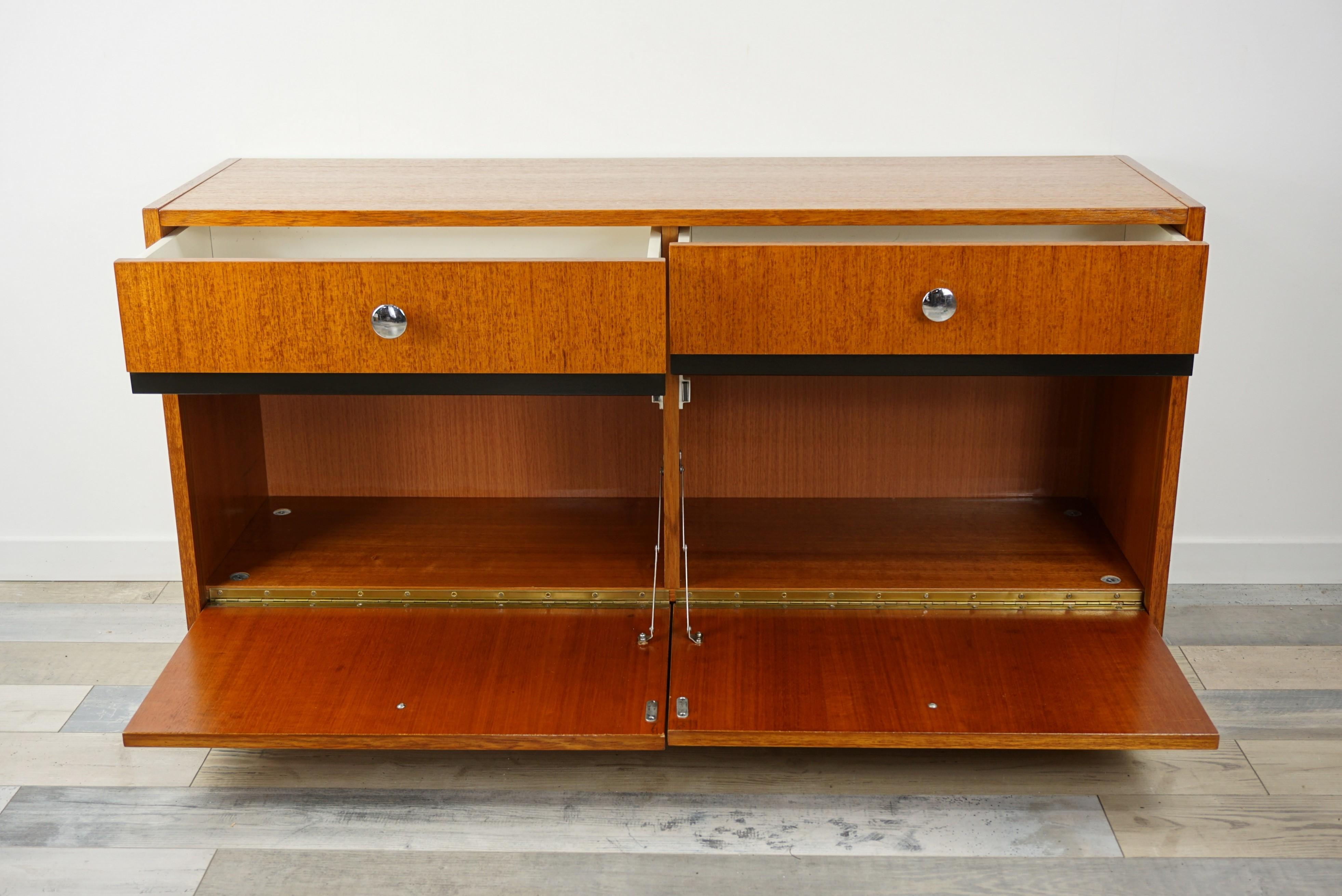 1950s Teak Wooden Low Cabinet 2