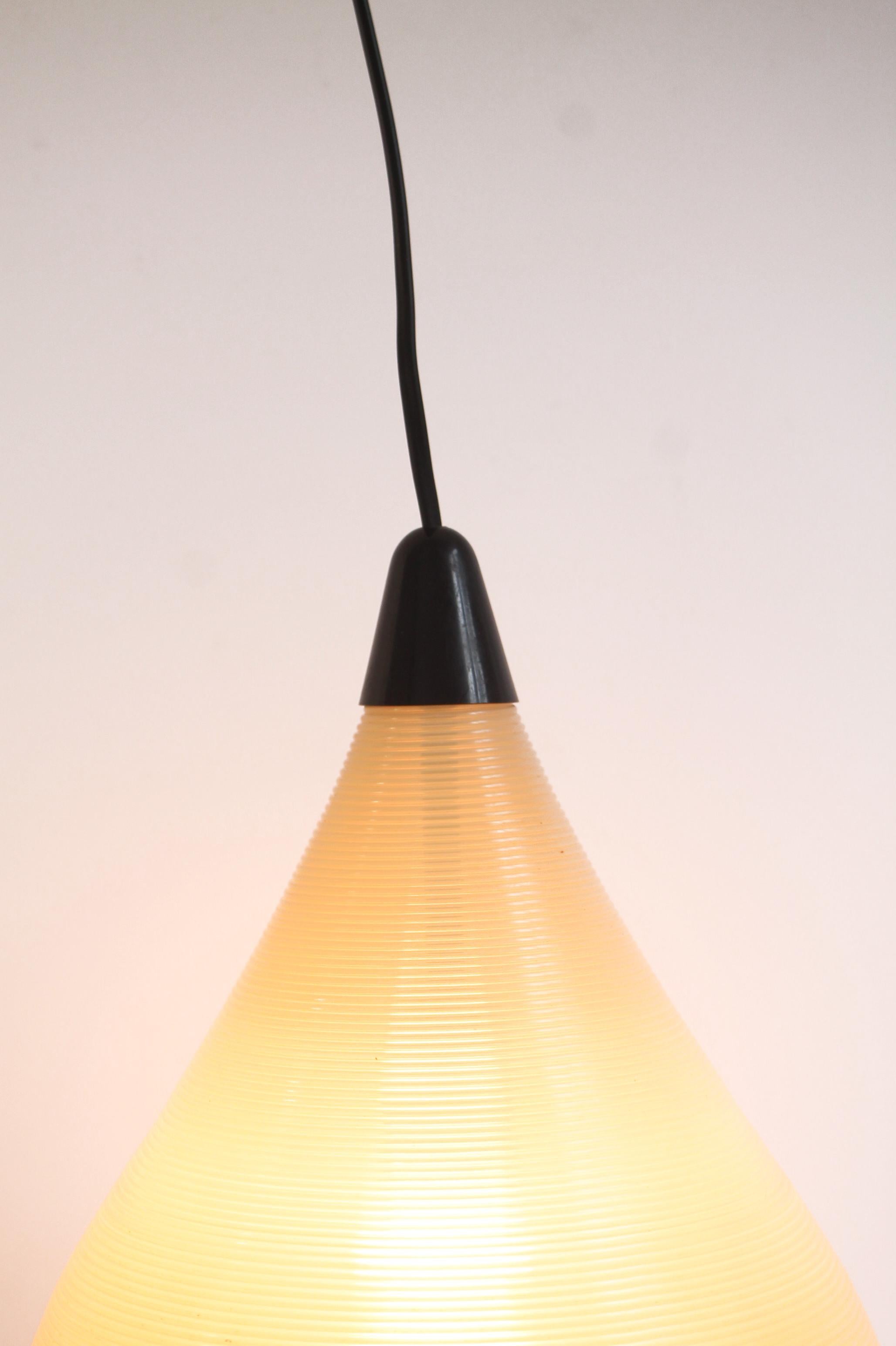 1950s Teardrop-Shaped rare Rotaflex ceiling lamp by Yasha Heifetz. Near mint! For Sale 2