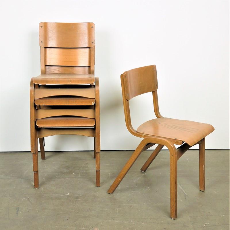 Mid-20th Century 1950s Tecta Beech Dining Chairs in Beechwood, Set of Eight