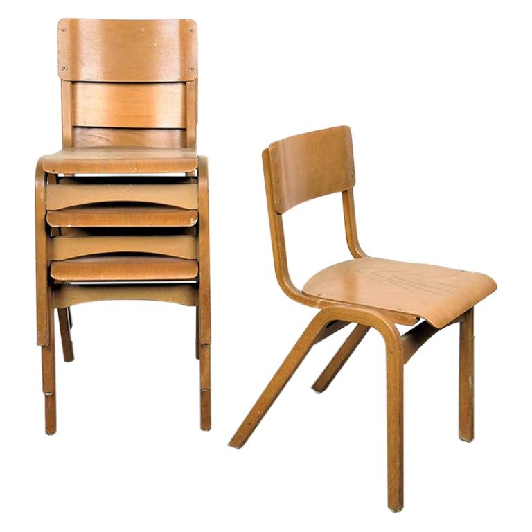 1950s Tecta Beech Dining Chairs in Beechwood, Set of Eight