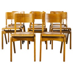 Used 1950s Tecta Stacking Dining Chairs in Beechwood, Set of Eight