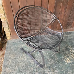 1950s Tempestini Salterini Cantilever Patio Rocking Radar Lounge Chairs