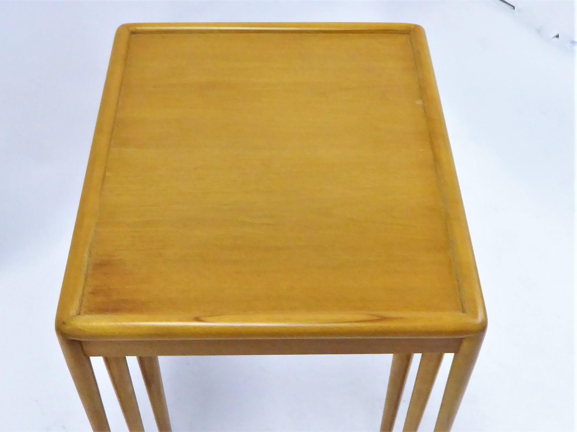 1950s Robsjohn Gibbings Mid Century Modern Nesting Stacking Tables for Widdicomb 10