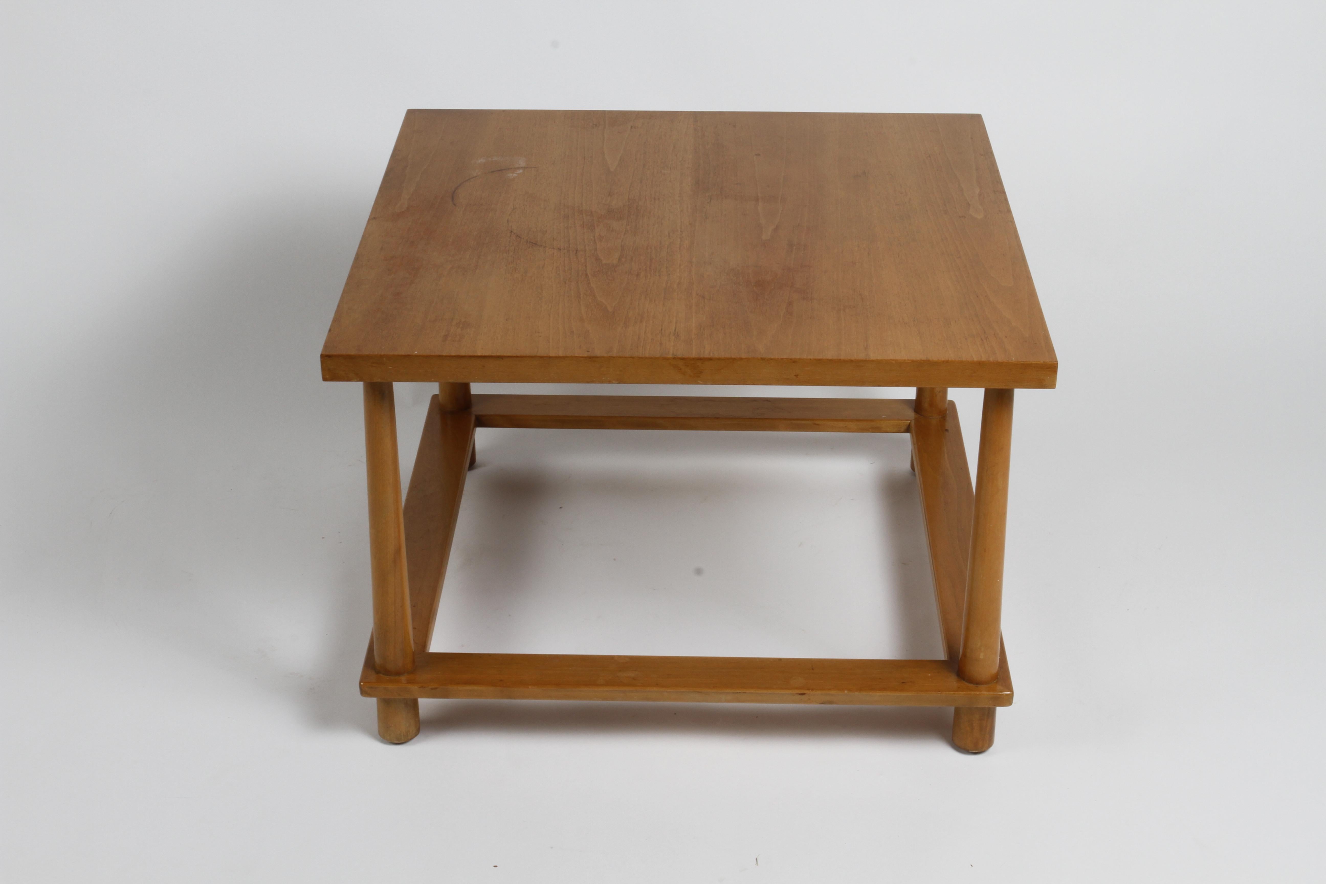 Mid-Century Modern 1950s T.H. Robsjohns-Gibbings for Widdicomb Reverse Taper Walnut End Table  For Sale
