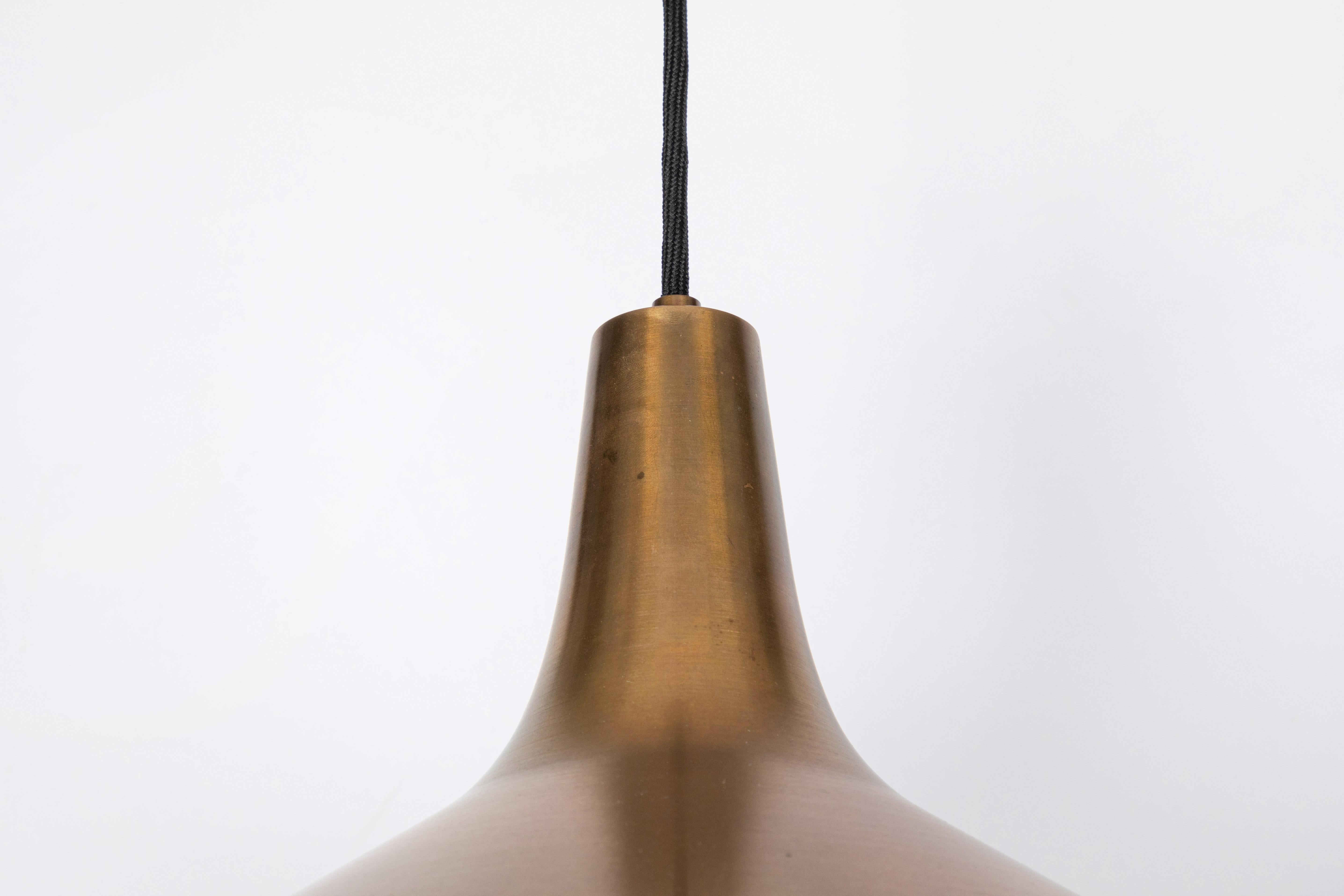 1950s TH Valentiner Brass Counterweight Pendant 1
