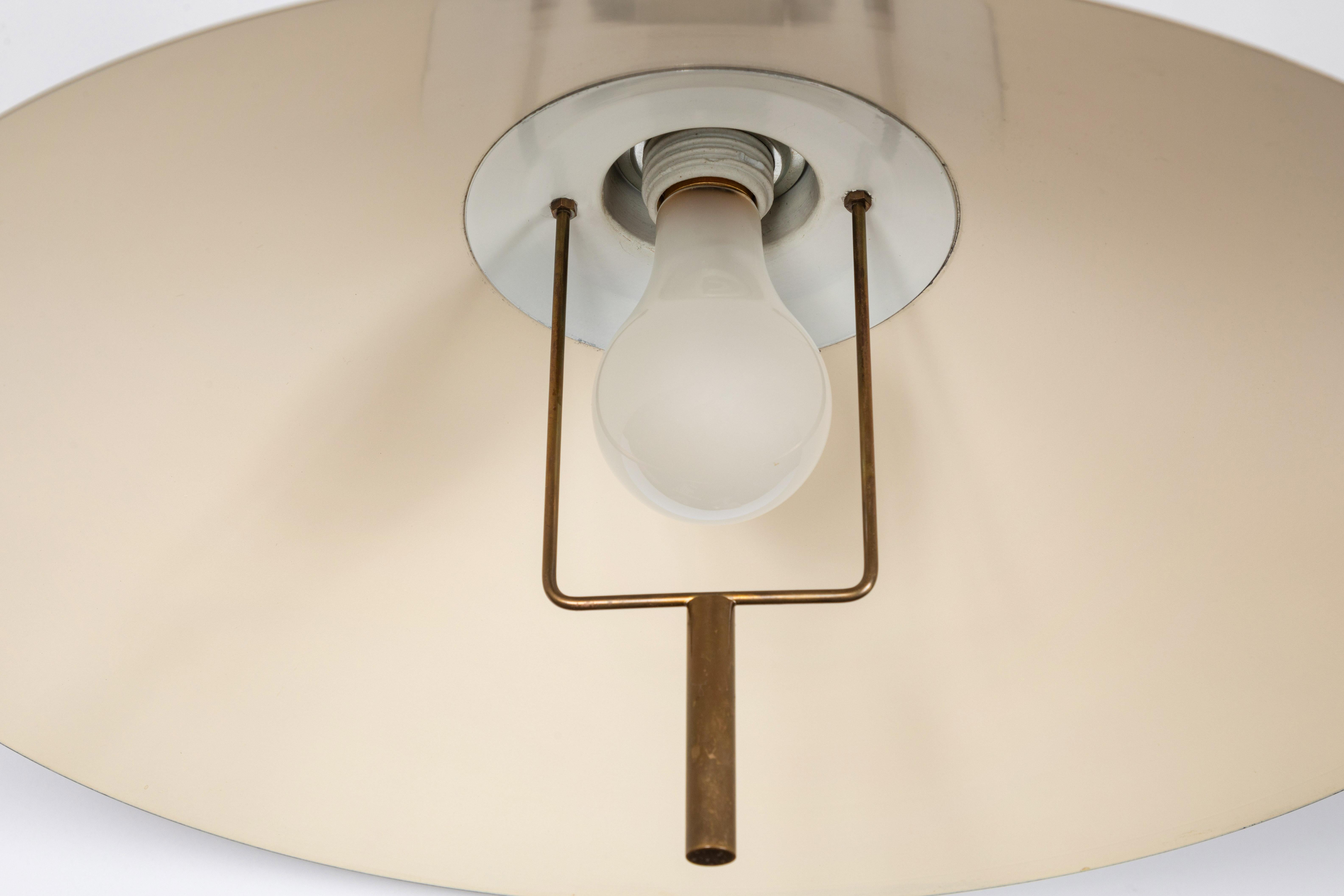 1950s TH Valentiner Brass Counterweight Pendant 3