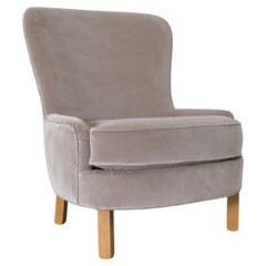 Silla de salón Theo Ruth de los años 50 para Artifort en tapicería de topo por Knoll