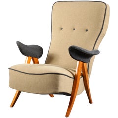 1950s Theo Ruth Model 105 
Hair Pin
 Easy Chair for Artifort