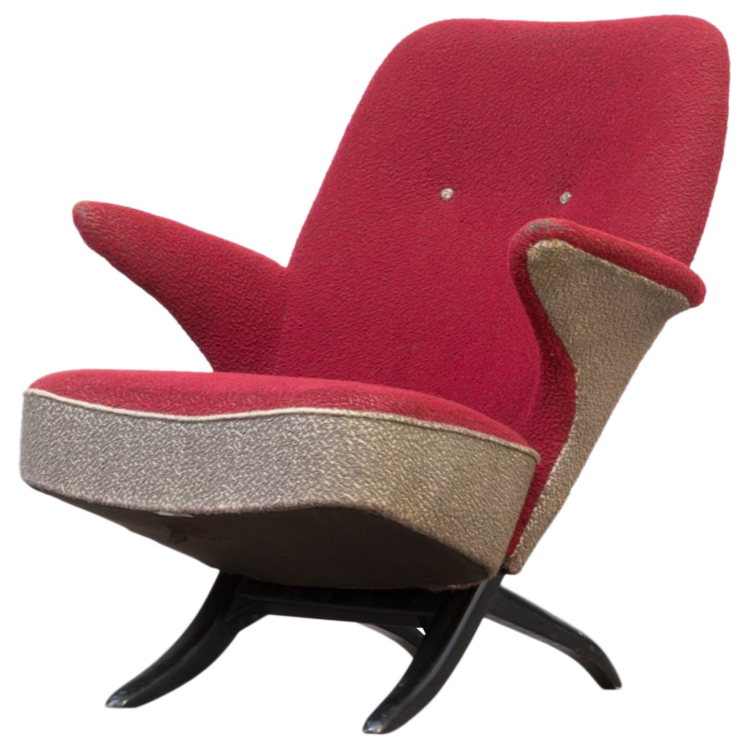 1950s Theo Ruth ‘Penguin’ Lounge Fauteuil for Artifort For Sale